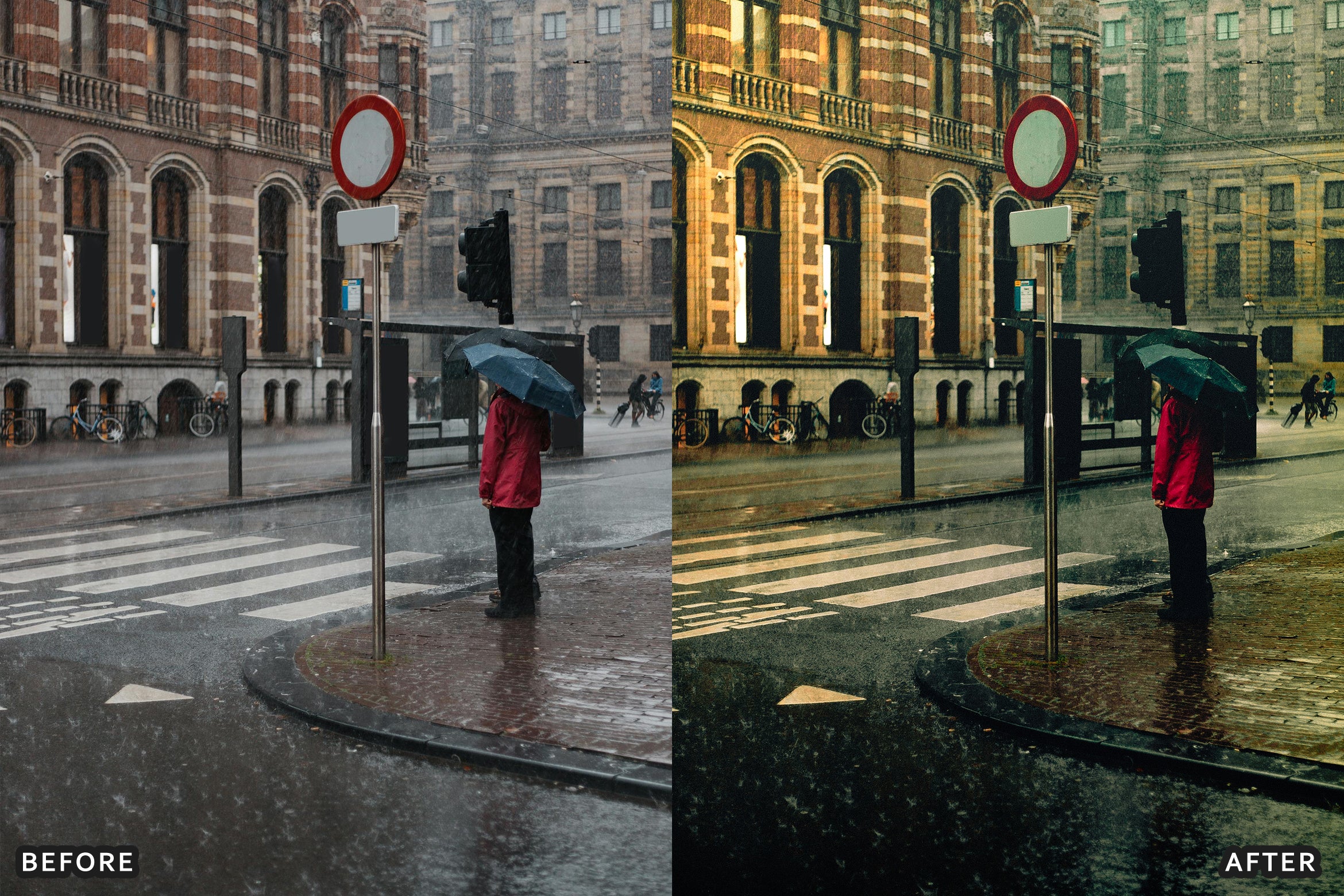 AI-Optimized Rainy Street Film Lightroom Presets