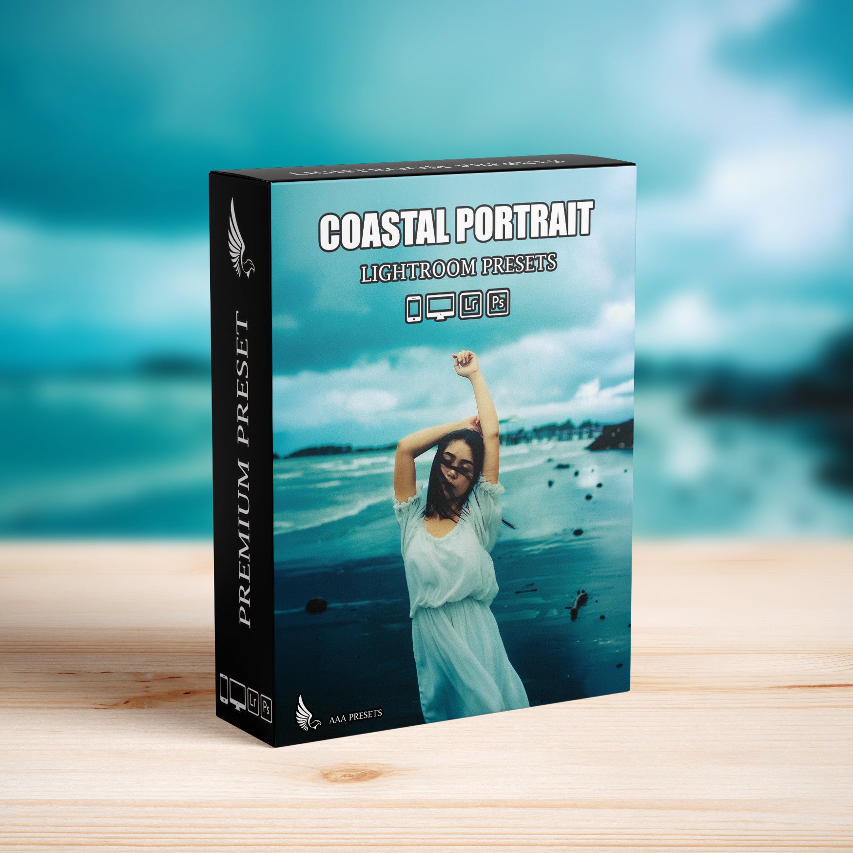 AI-Optimized Coastal Mist Portrait Lightroom Presets
