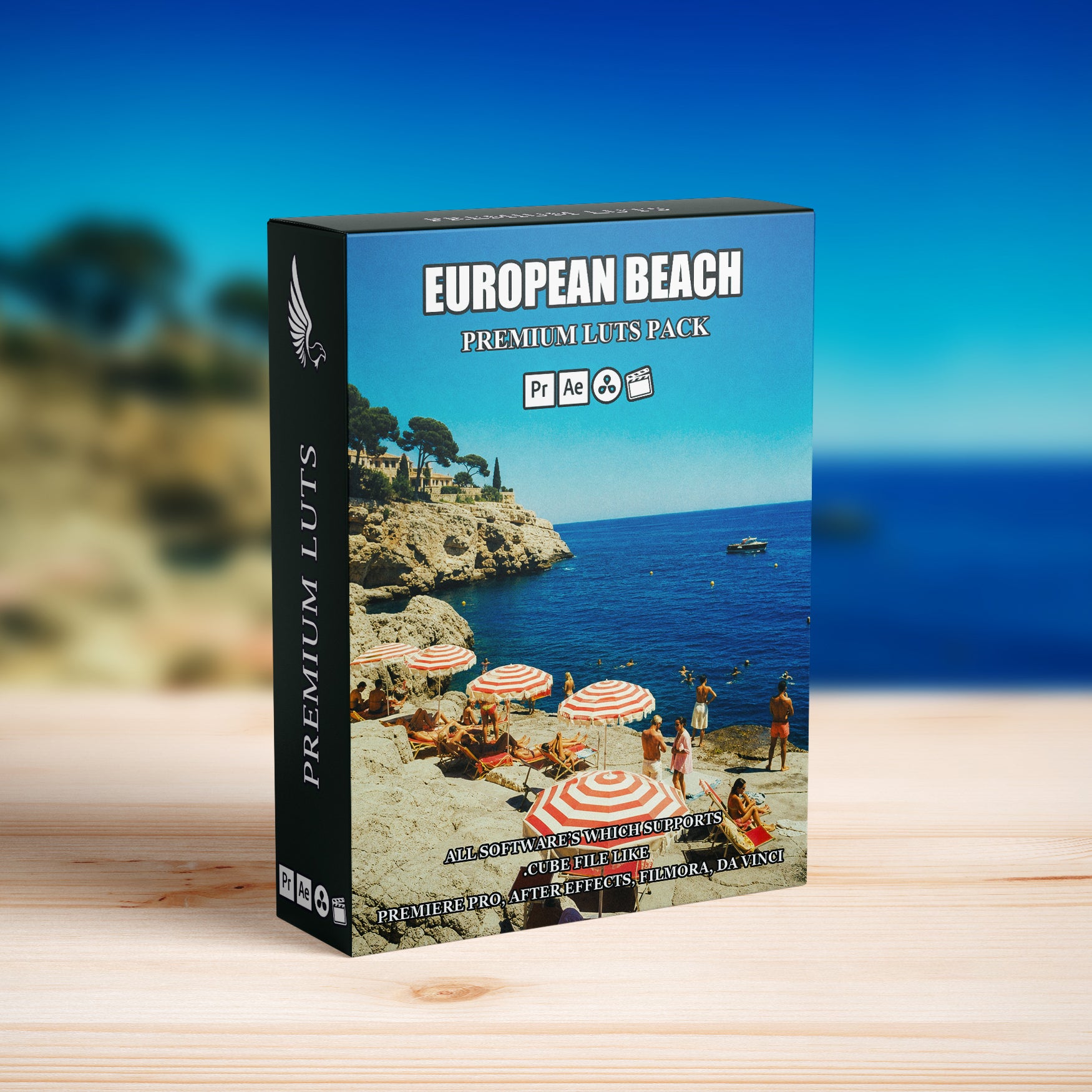 European Beach Film Mediterranean Cinematic LUTs Pack