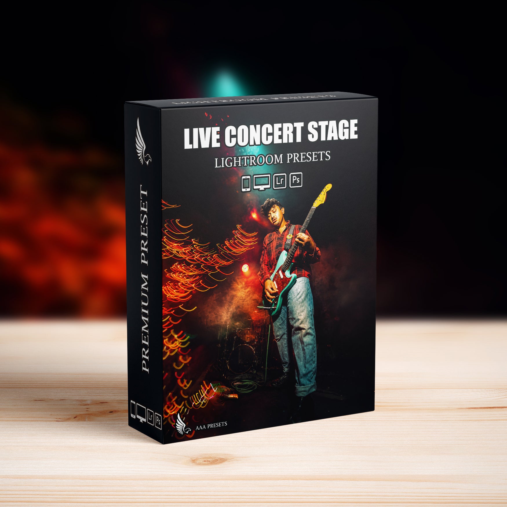 AI-Optimized Live Concert Stage Glow Lightroom Presets