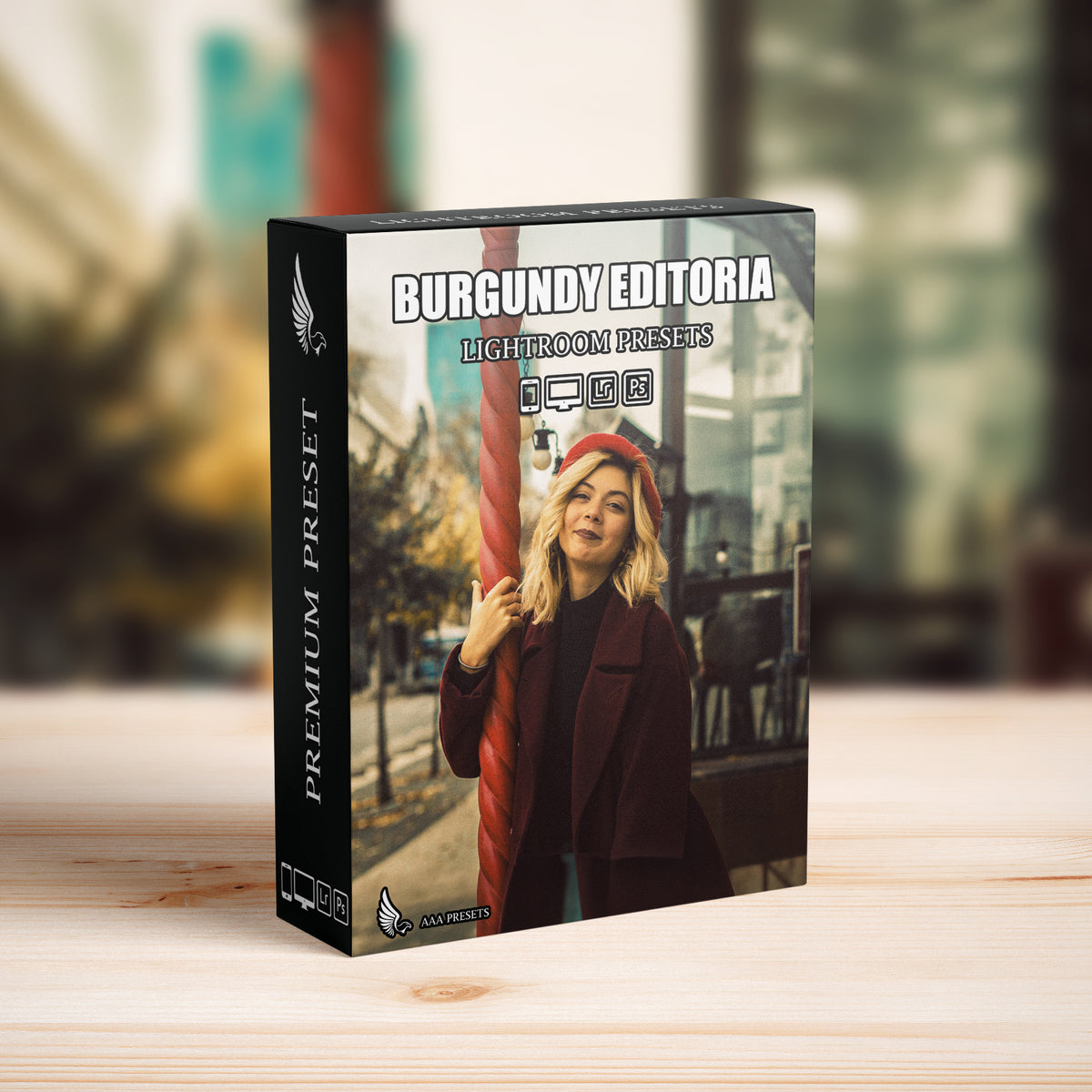AI-Optimized Burgundy Editorial Lightroom Presets