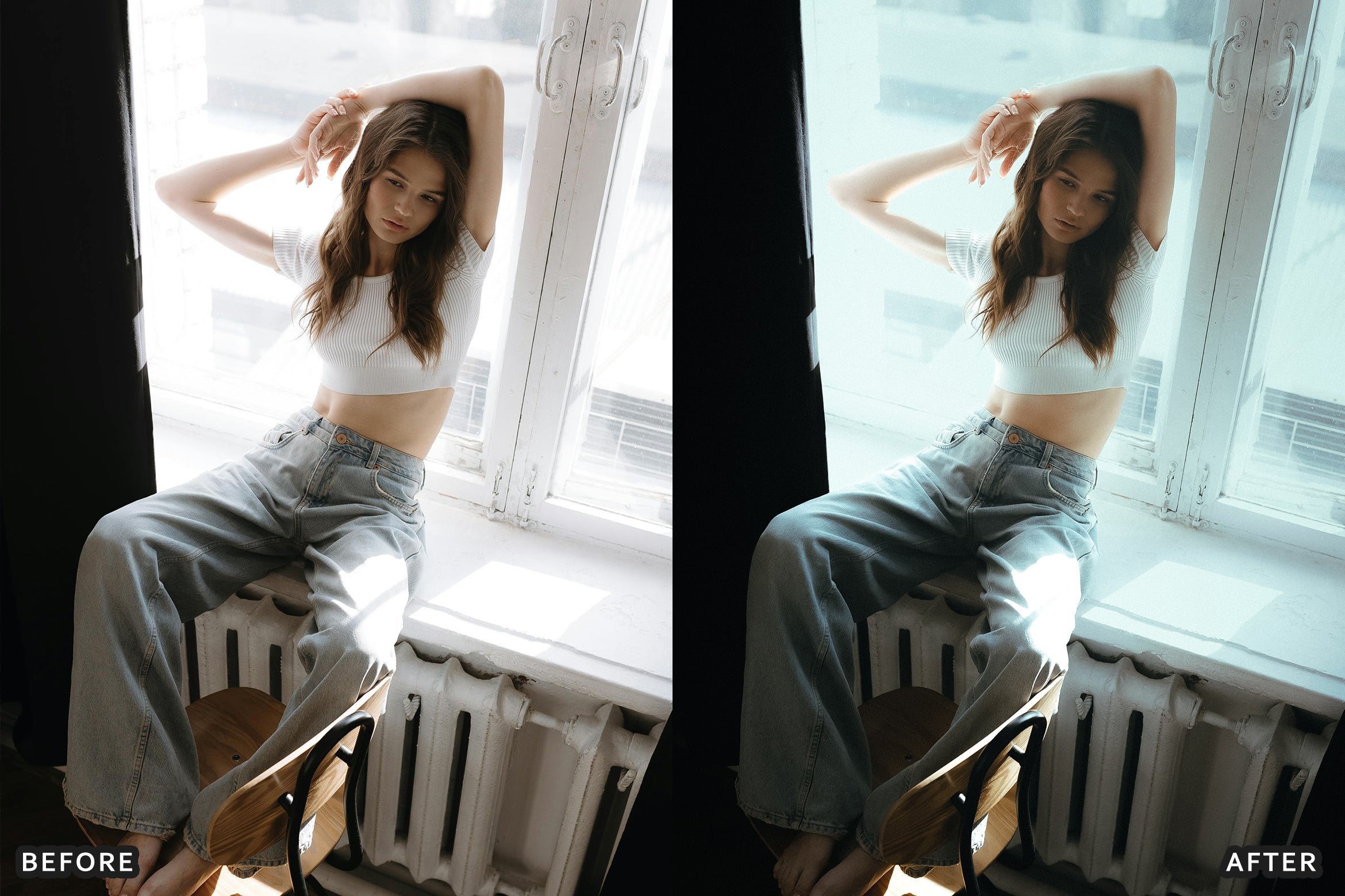 AI-Optimized Soft Window Light Lightroom Presets