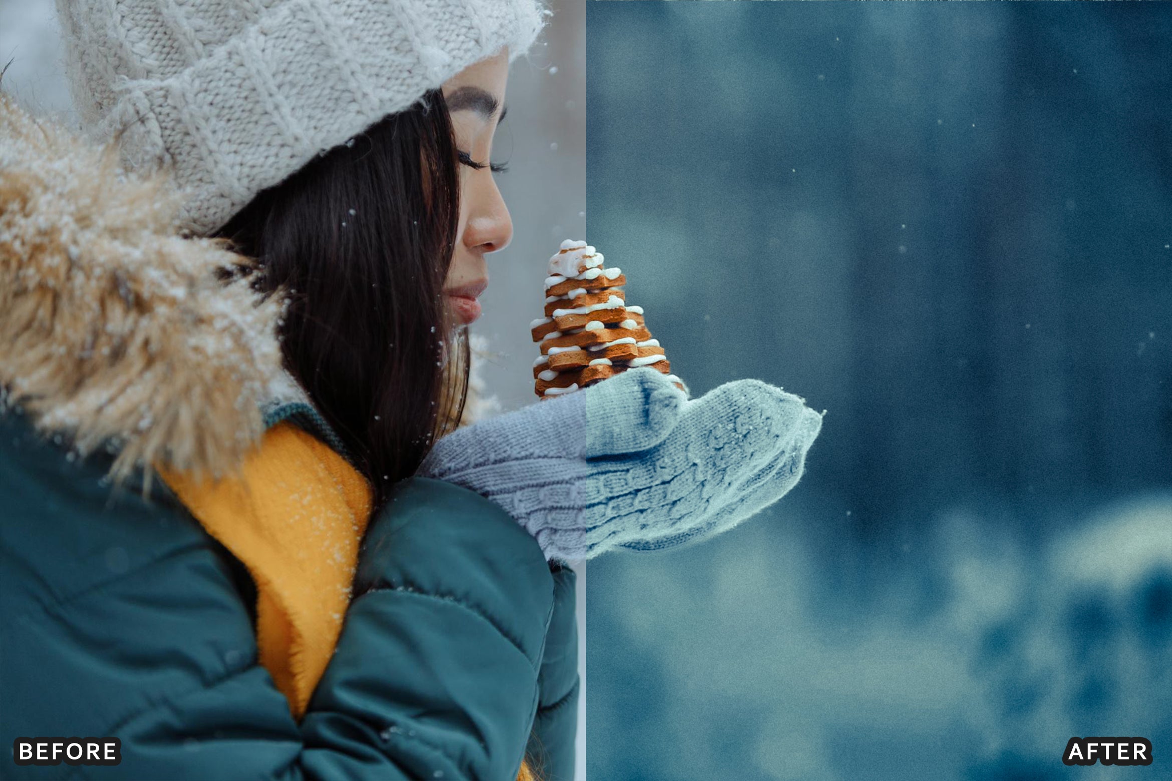 AI-Optimized Winter Snow Portrait Lightroom Presets - Lightroom Presets - by AAA Presets