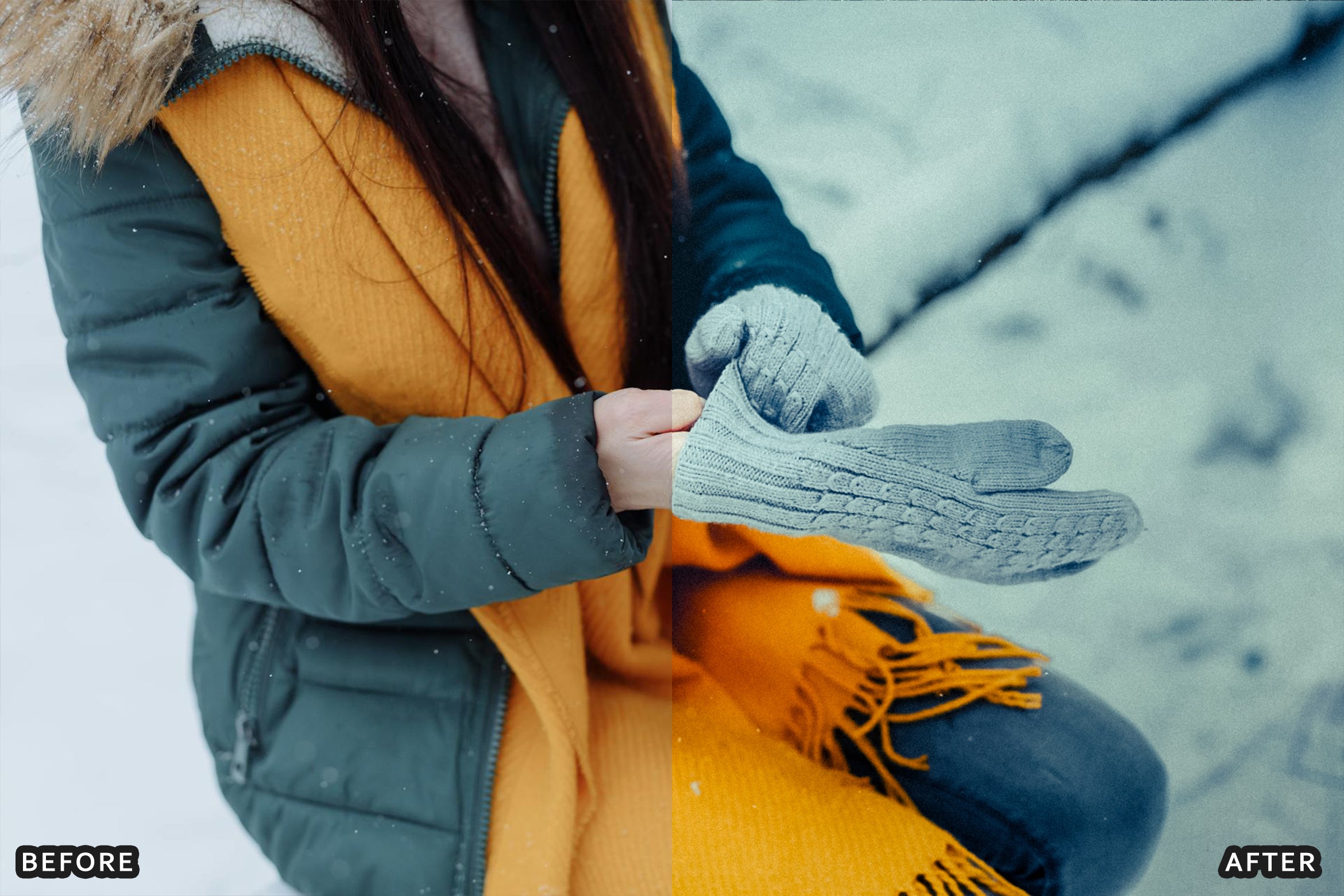 AI-Optimized Winter Snow Portrait Lightroom Presets - Lightroom Presets - by AAA Presets