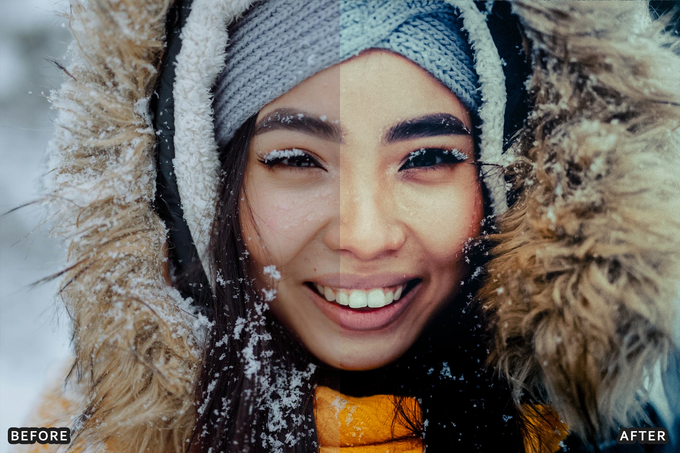 AI-Optimized Winter Snow Portrait Lightroom Presets - Lightroom Presets - by AAA Presets