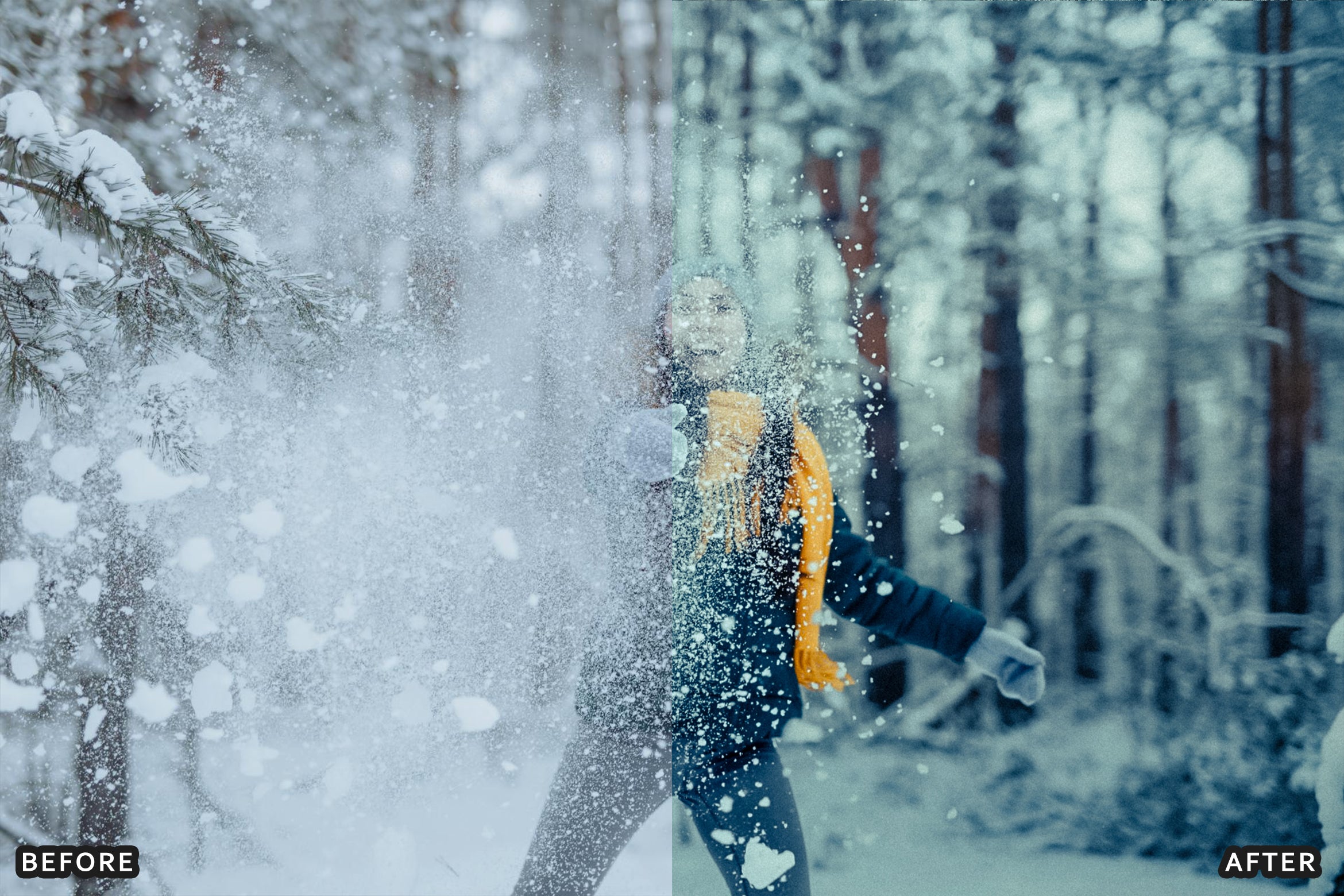 AI-Optimized Winter Snow Portrait Lightroom Presets - Lightroom Presets - by AAA Presets