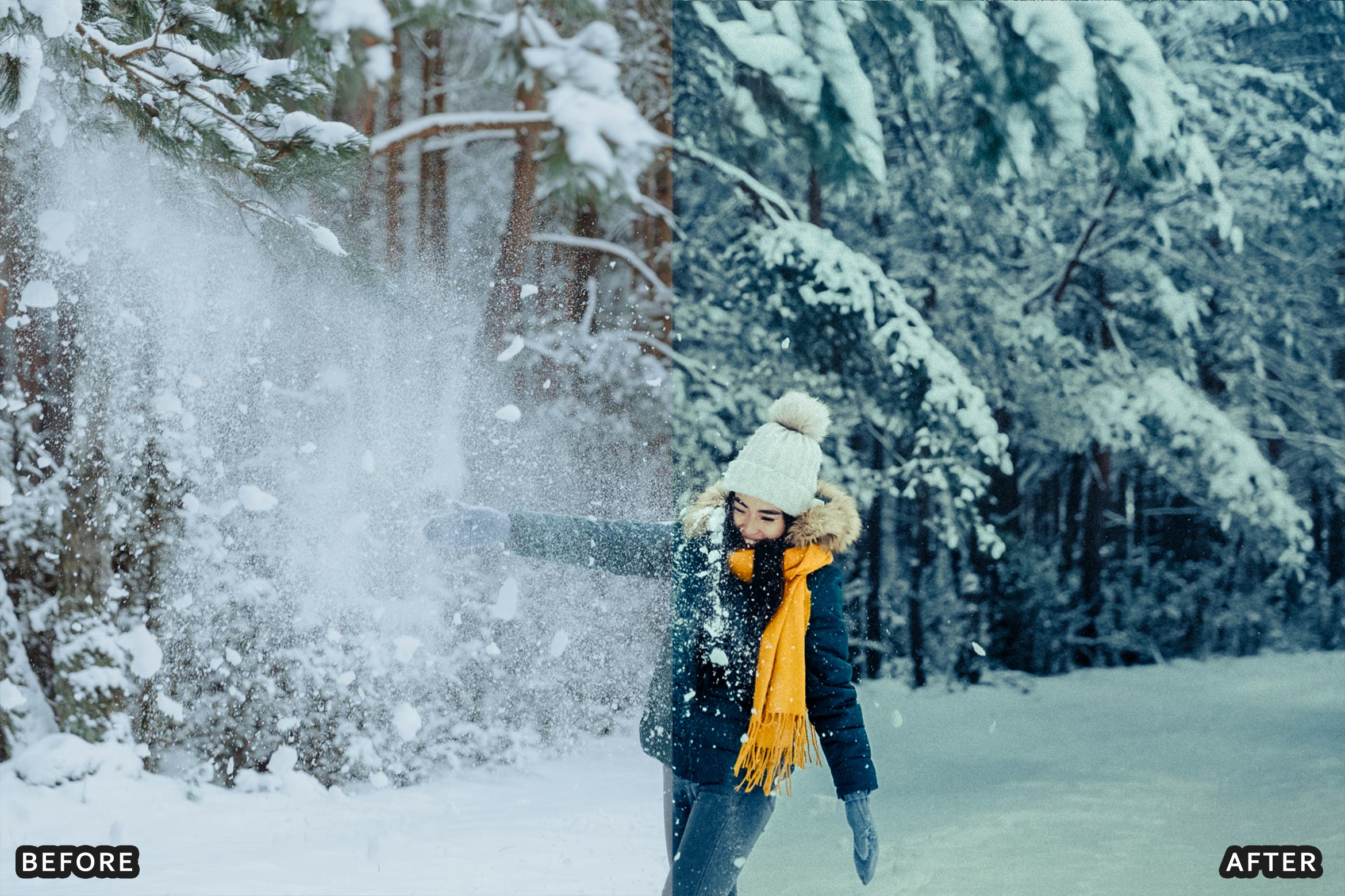AI-Optimized Winter Snow Portrait Lightroom Presets - Lightroom Presets - by AAA Presets