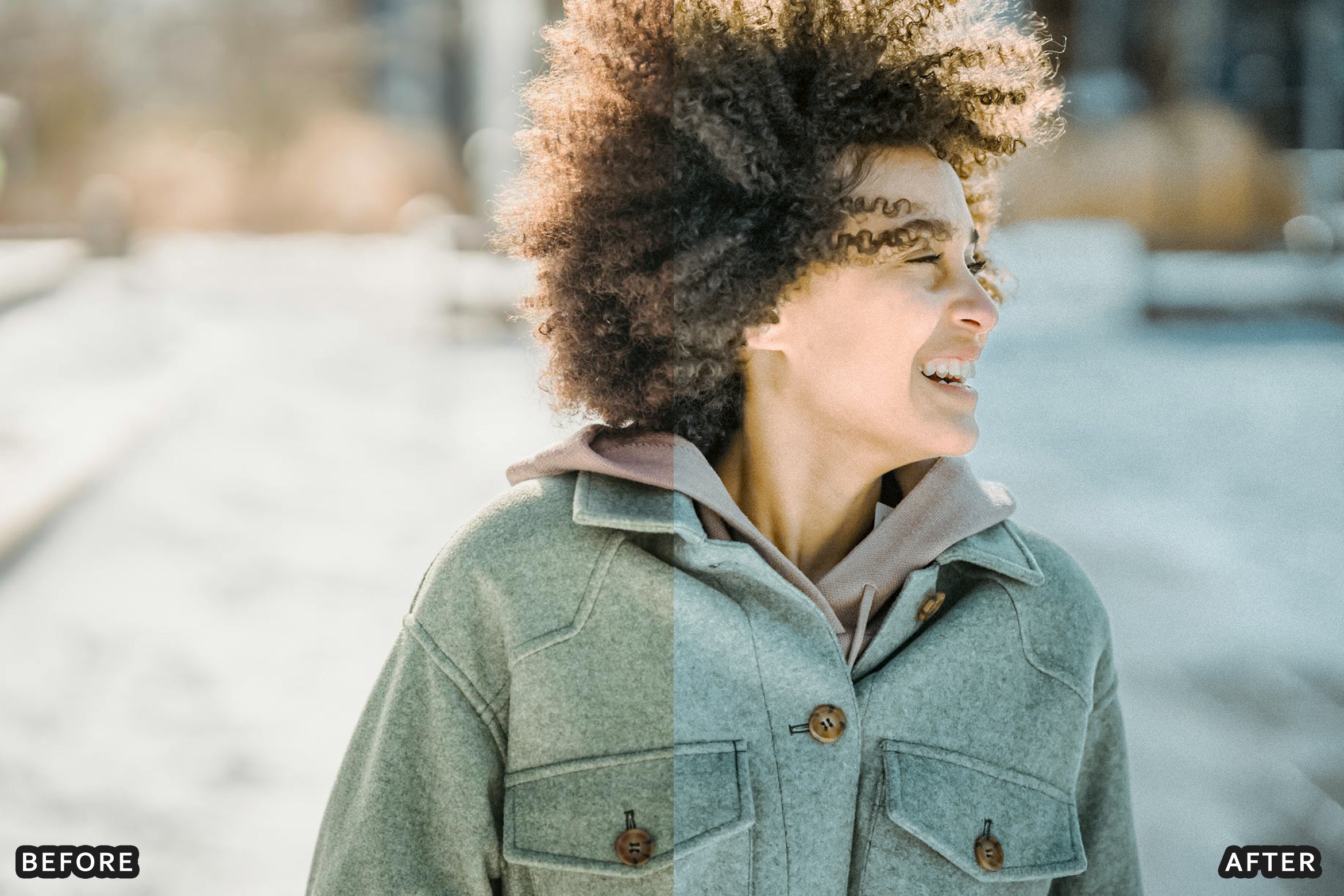 AI-Optimized Winter Sun Snow Portrait Lightroom Presets