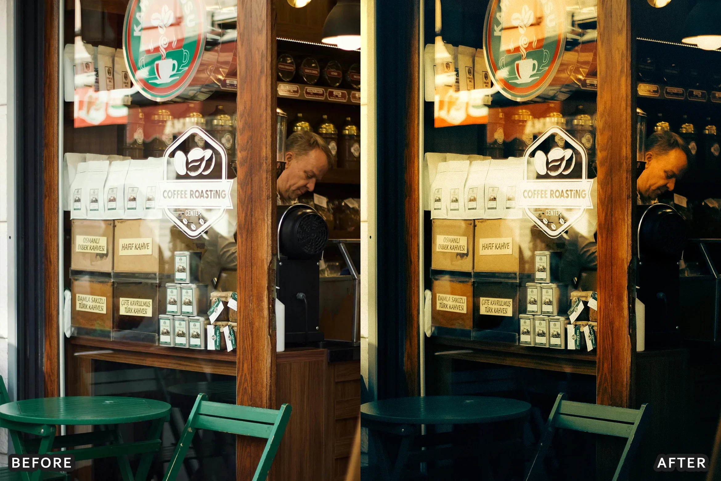 AI-Optimized Aesthetic Coffee Shop Warm Film Lightroom Presets - Lightroom Presets - by AAA Presets