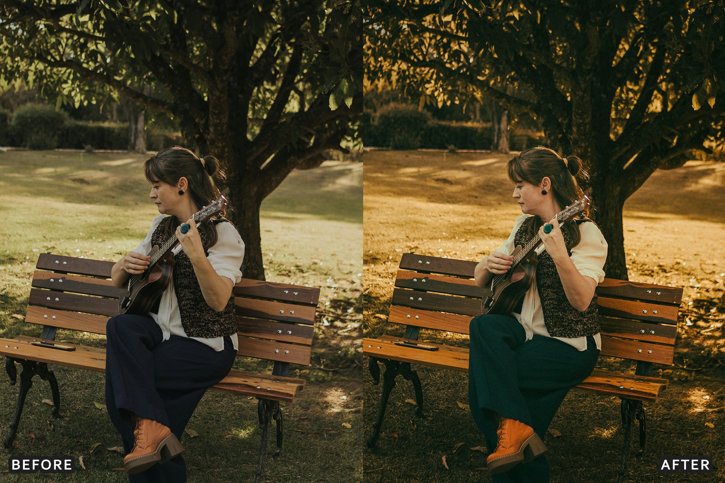 AI-Optimized Autumn Gold Tones Lightroom Presets - Lightroom Presets - by AAA Presets