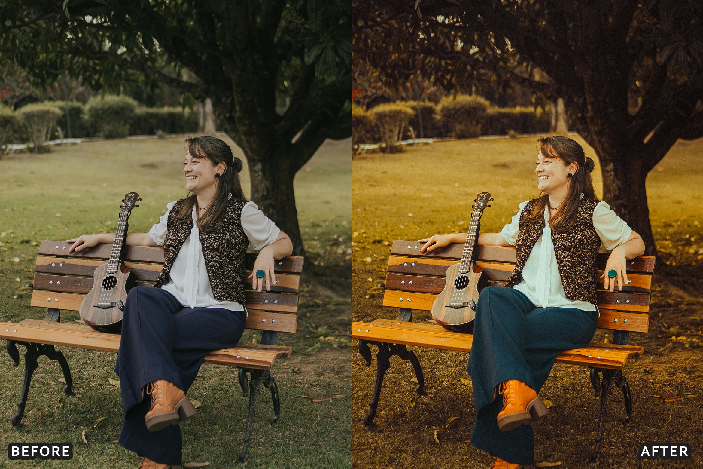 AI-Optimized Autumn Gold Tones Lightroom Presets - Lightroom Presets - by AAA Presets