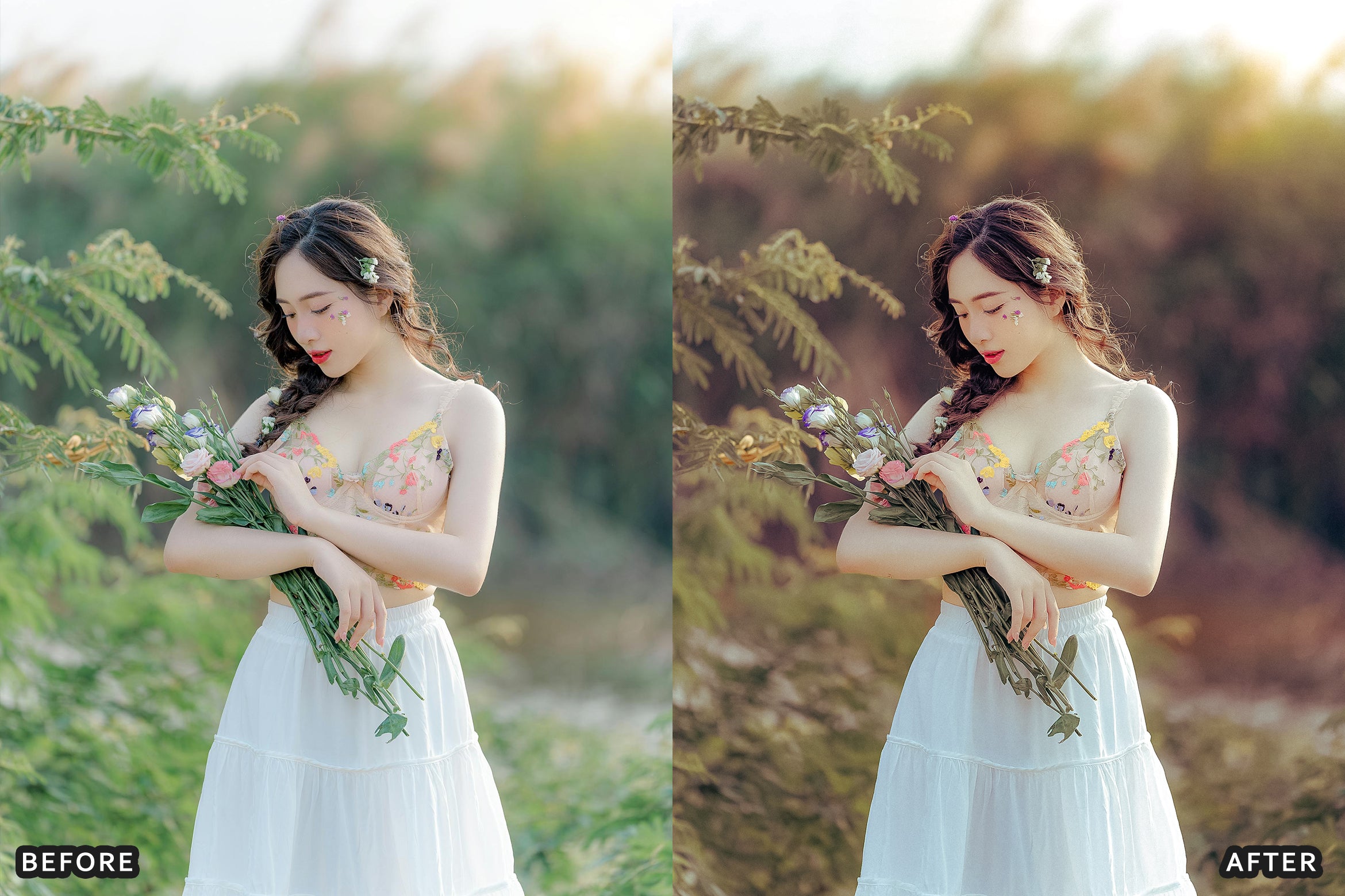AI-Optimized Cinematic Boho Bloom Lightroom Presets - Lightroom Presets - by AAA Presets