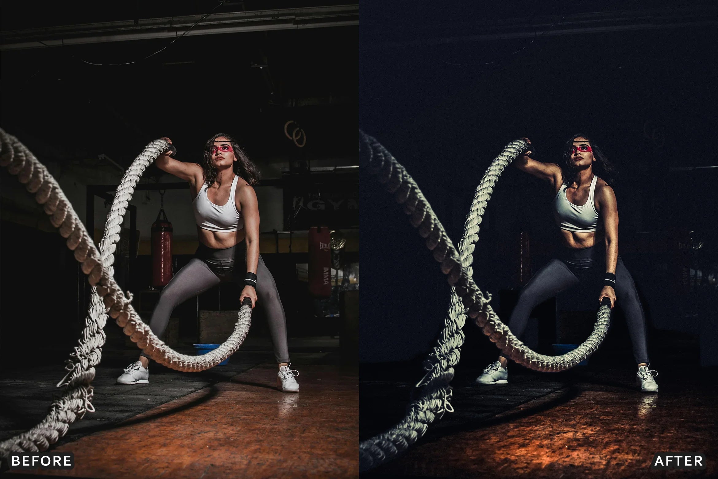 AI-Optimized Dark Black Gym Lightroom Presets - Lightroom Presets - by AAA Presets