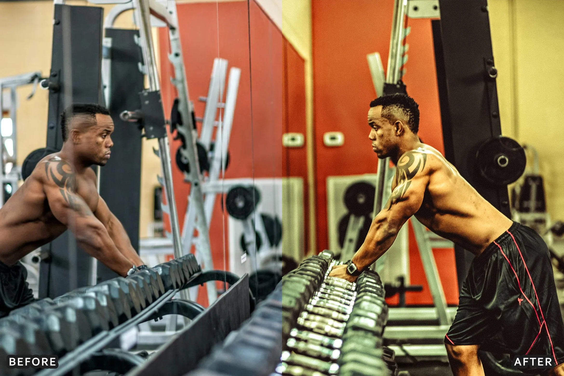 AI-Optimized Dark Black Gym Lightroom Presets - Lightroom Presets - by AAA Presets