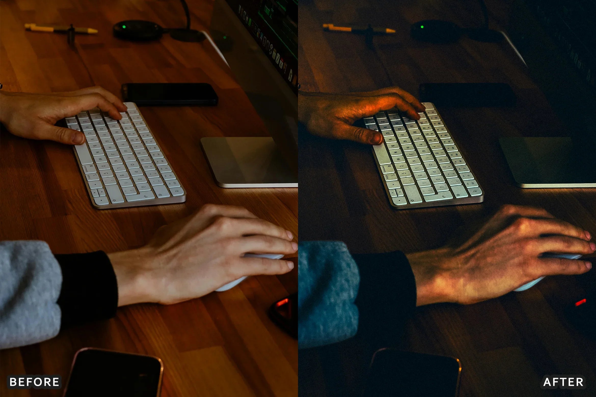 AI-Optimized Desk Setup Studio Lightroom Presets - Lightroom Presets - by AAA Presets