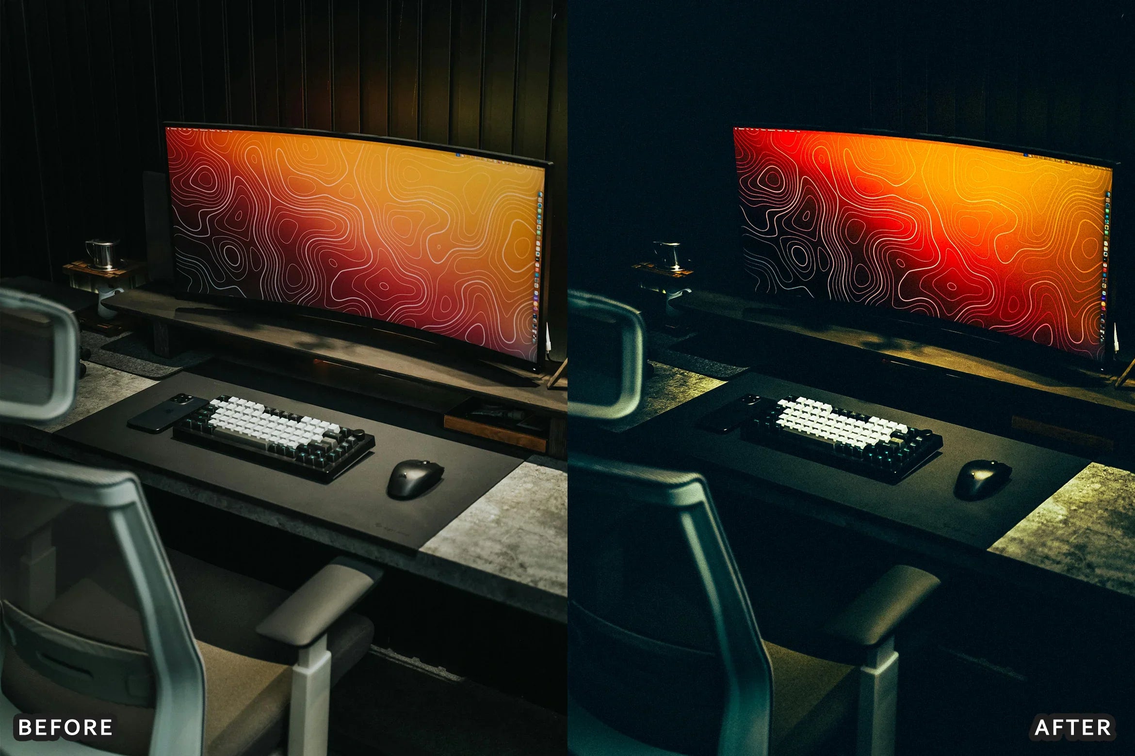 AI-Optimized Desk Setup Studio Lightroom Presets - Lightroom Presets - by AAA Presets