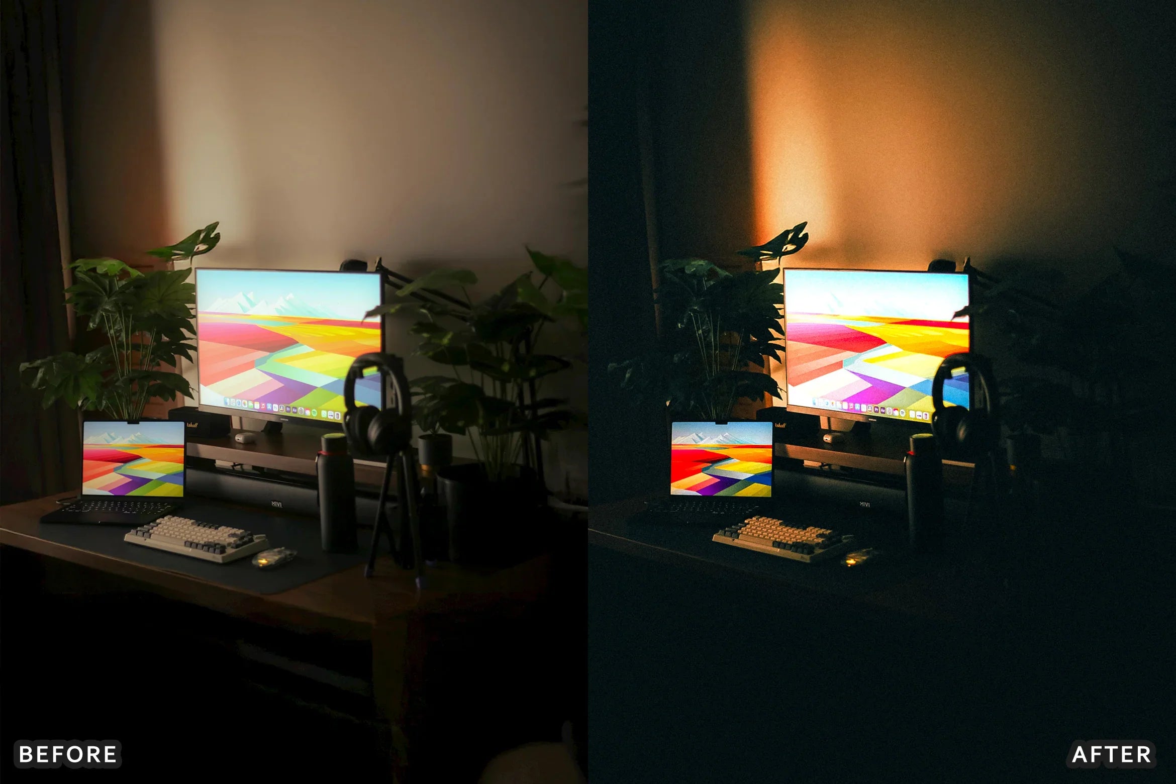 AI-Optimized Desk Setup Studio Lightroom Presets - Lightroom Presets - by AAA Presets