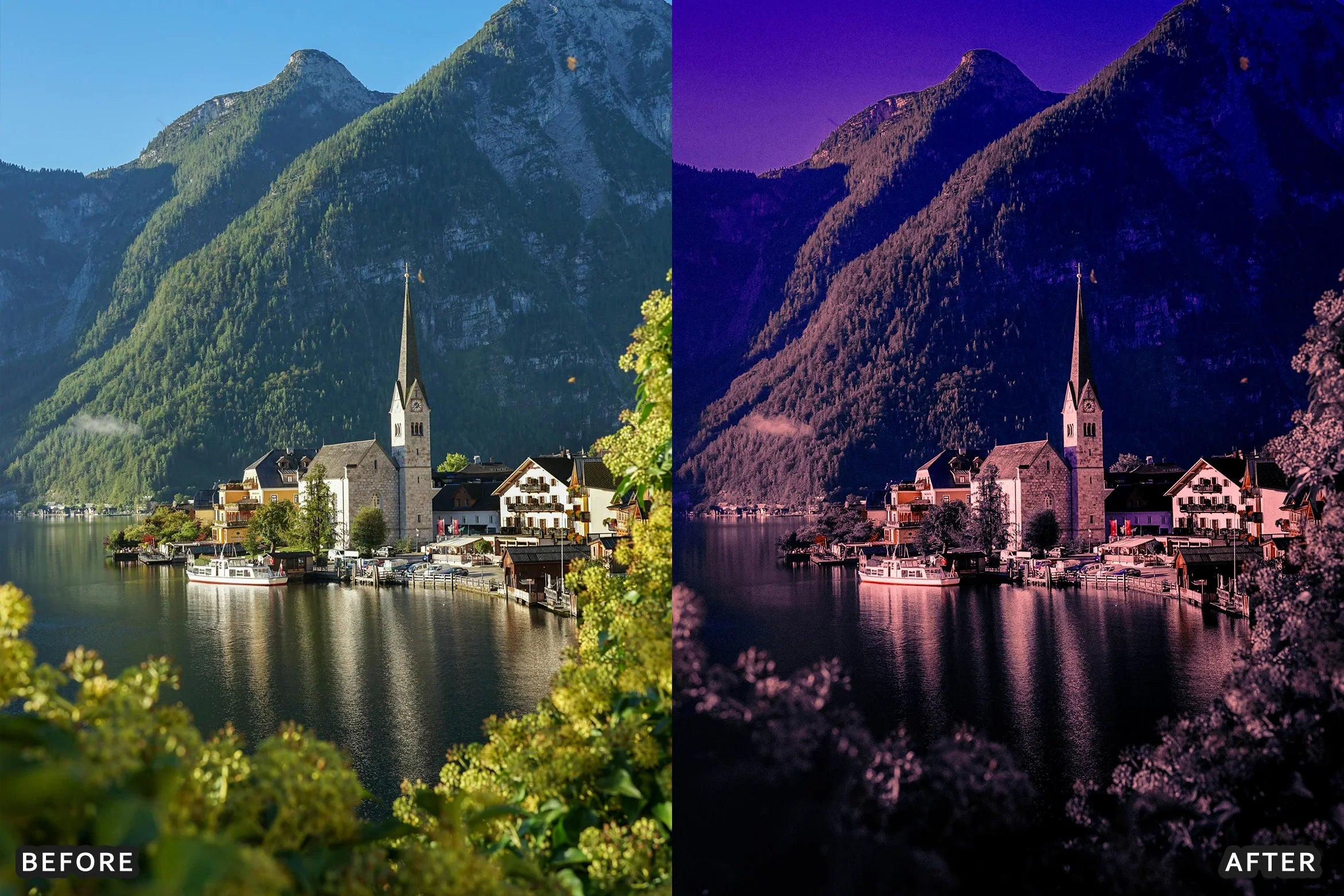 AI-Optimized Hollywood Cinematic Purple Twilight Look Lightroom Presets - Lightroom Presets - by AAA Presets