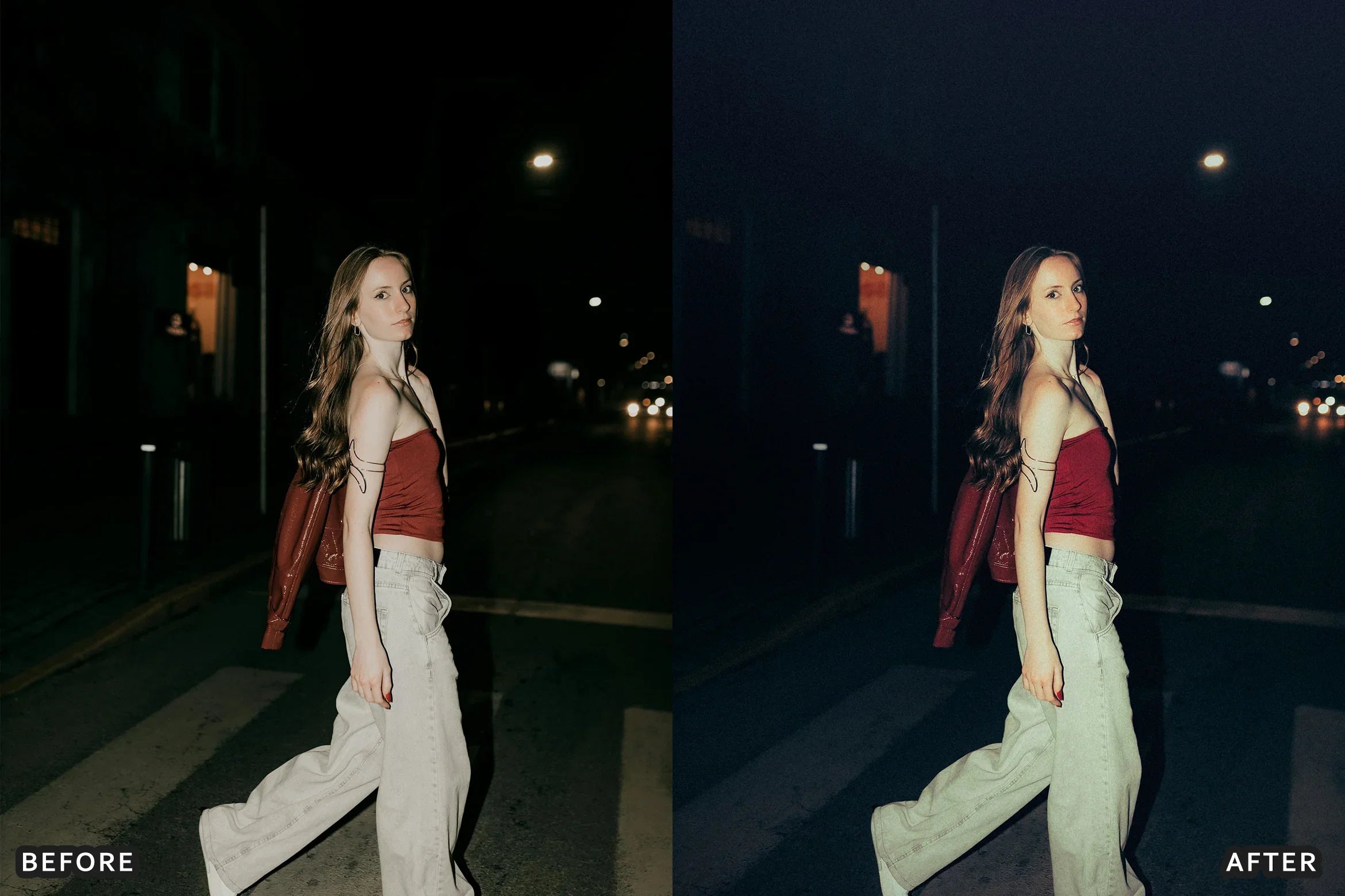 AI-Optimized Midnight Flash Street Lightroom Presets - Lightroom Presets - by AAA Presets