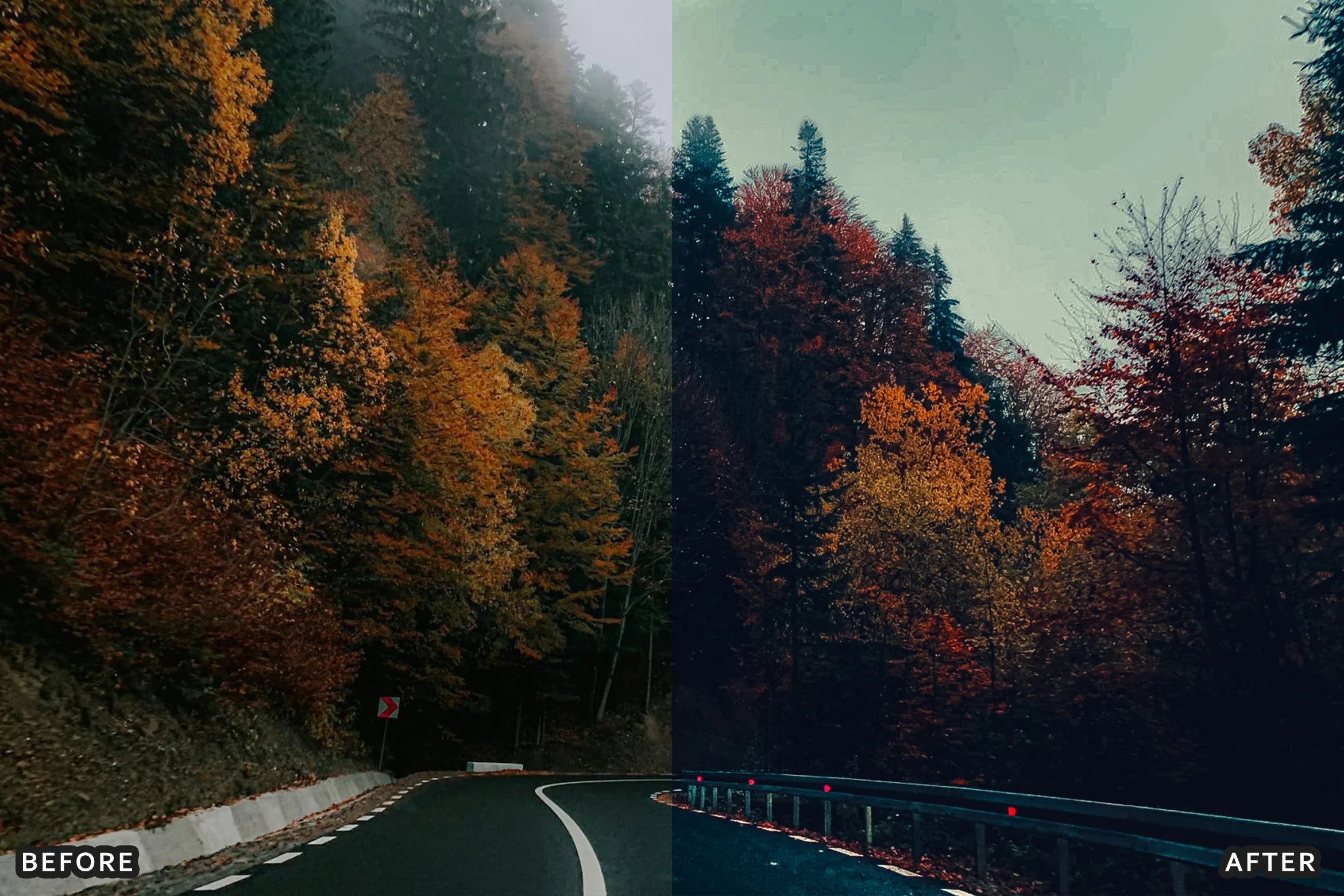 AI-Optimized Moody Cinematic Roads Lightroom Presets - Lightroom Presets - by AAA Presets