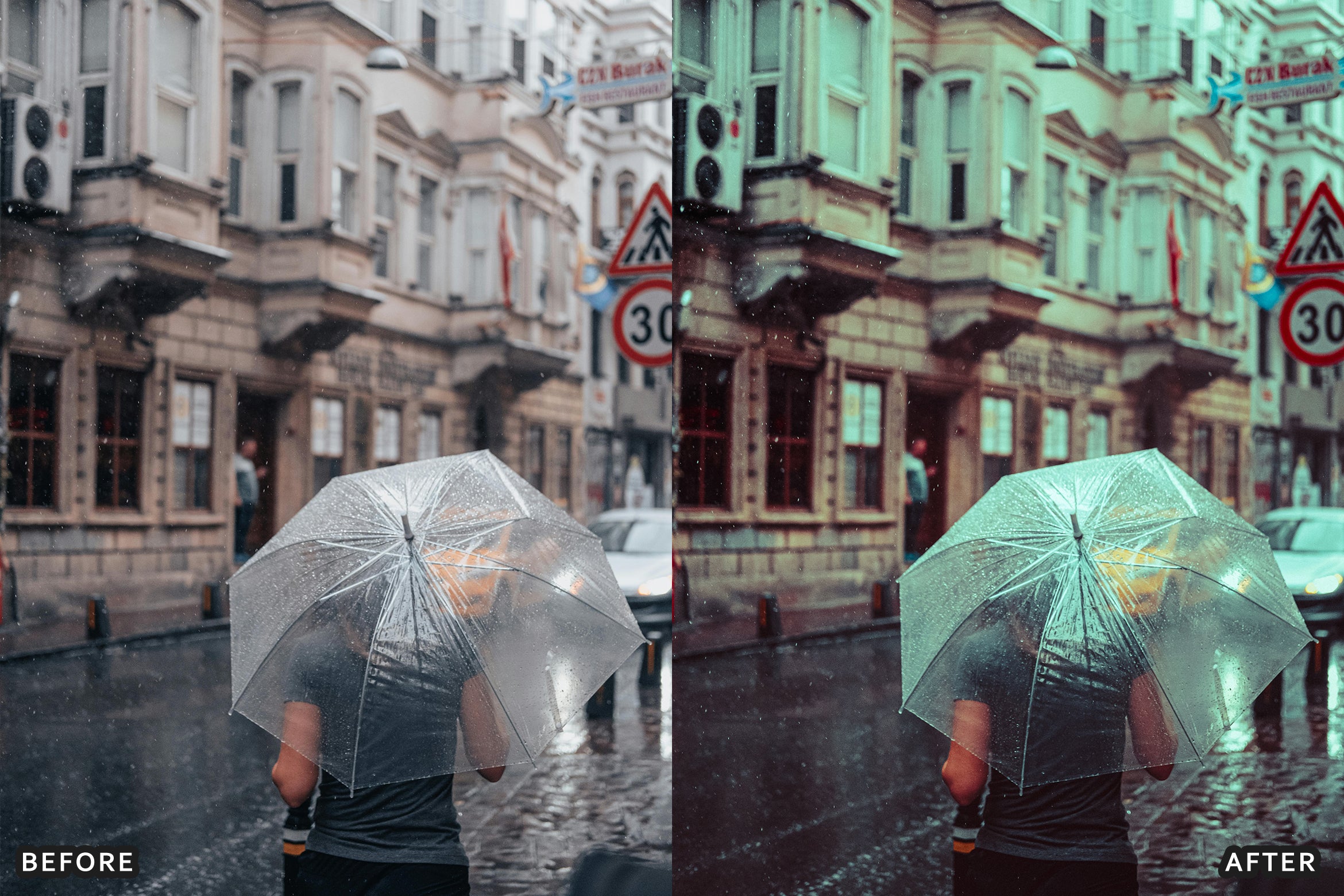 AI-Optimized Moody Rainy Day Lightroom Presets - Lightroom Presets - by AAA Presets
