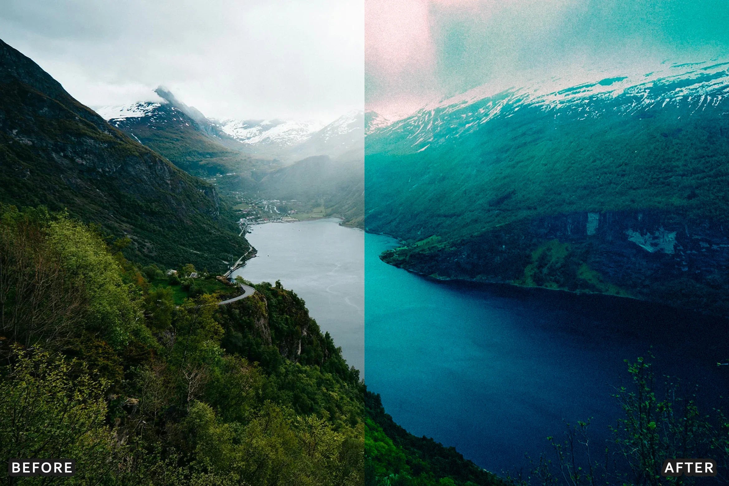 AI-Optimized Nature Cinematic Teal & Amber Lightroom Presets - Lightroom Presets - by AAA Presets