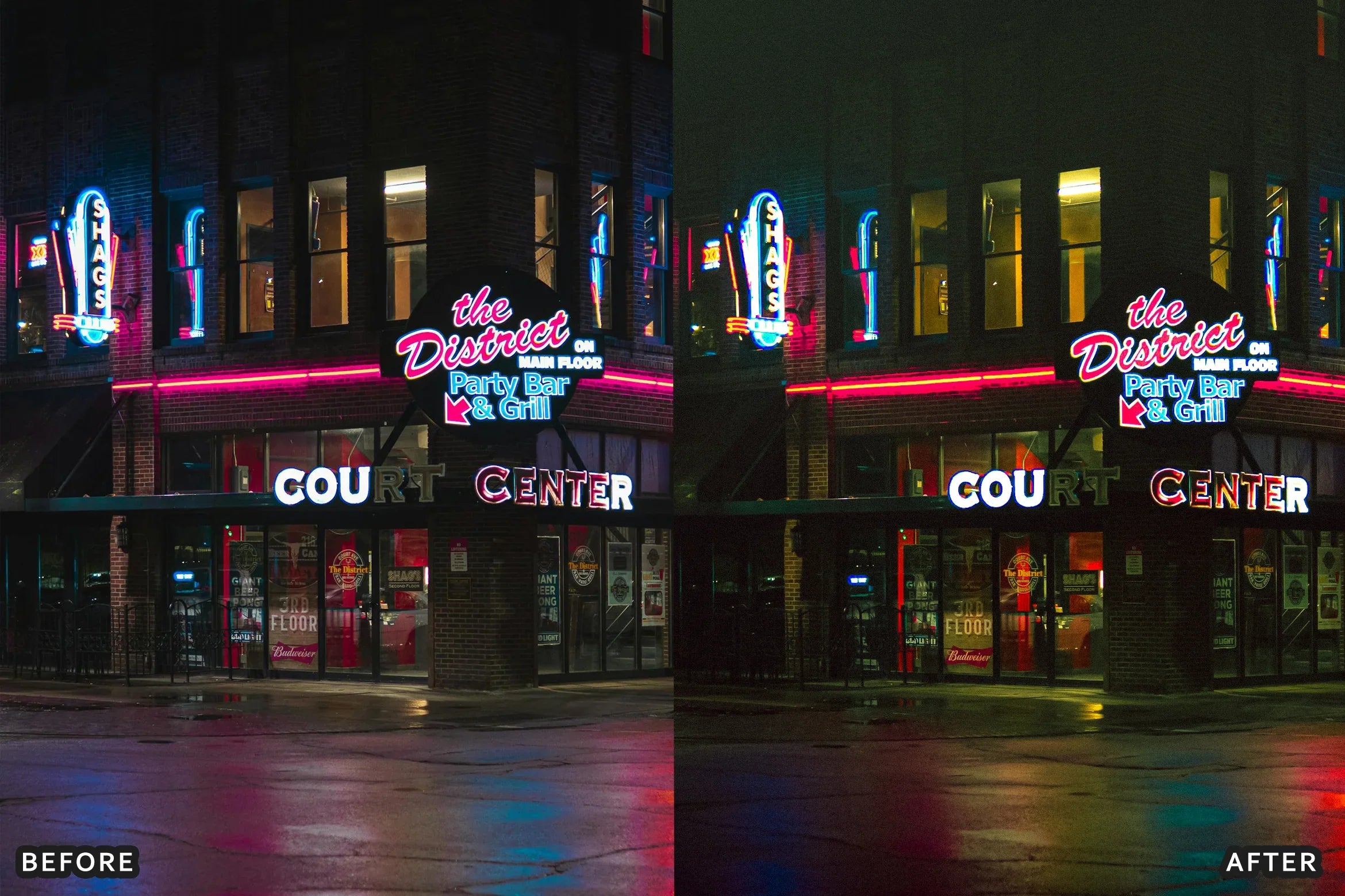 AI-Optimized Neon Street Lightroom Presets - Lightroom Presets - by AAA Presets