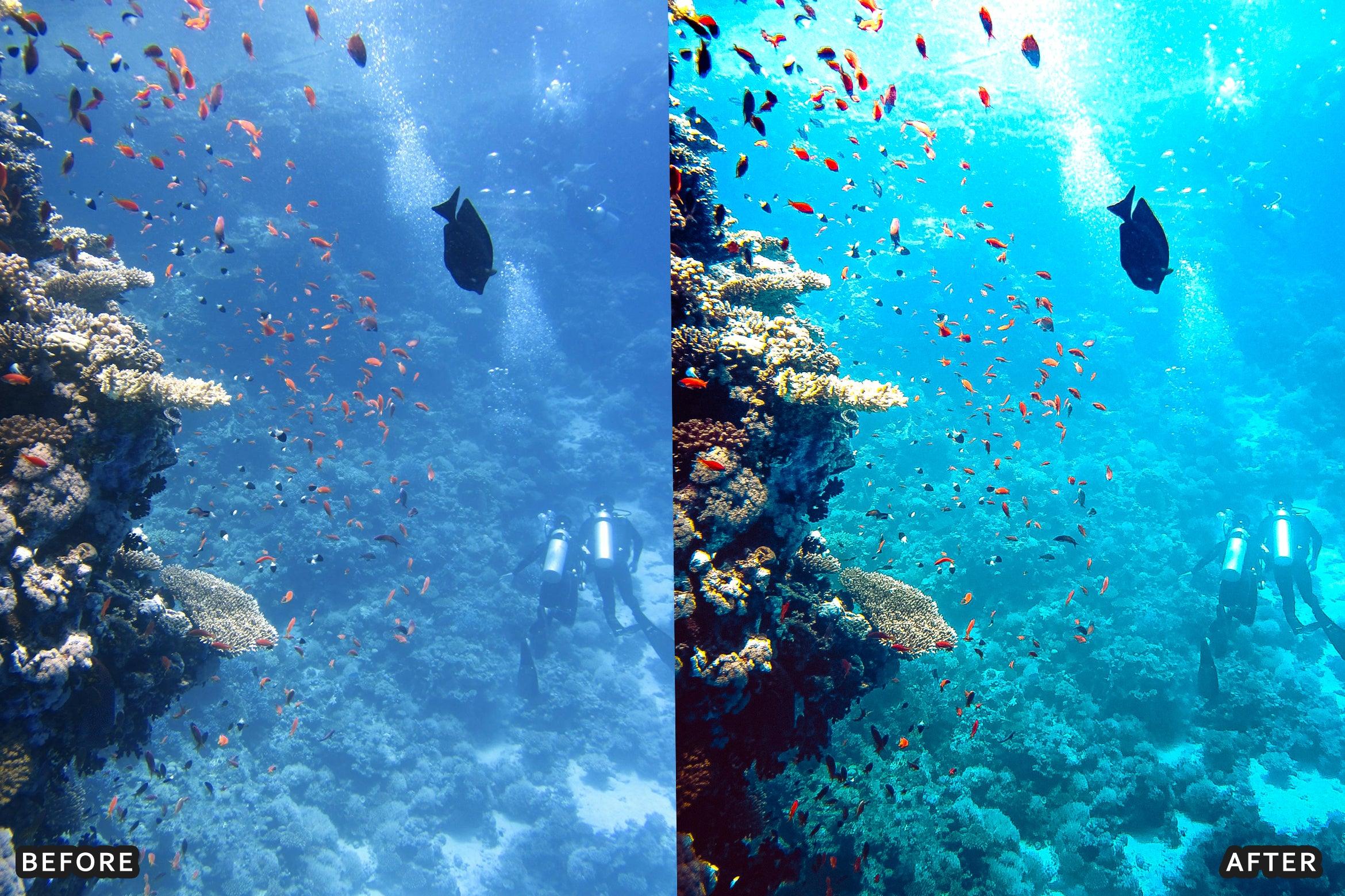 AI-Optimized Underwater Photography Lightroom Presets - Lightroom Presets - by AAA Presets