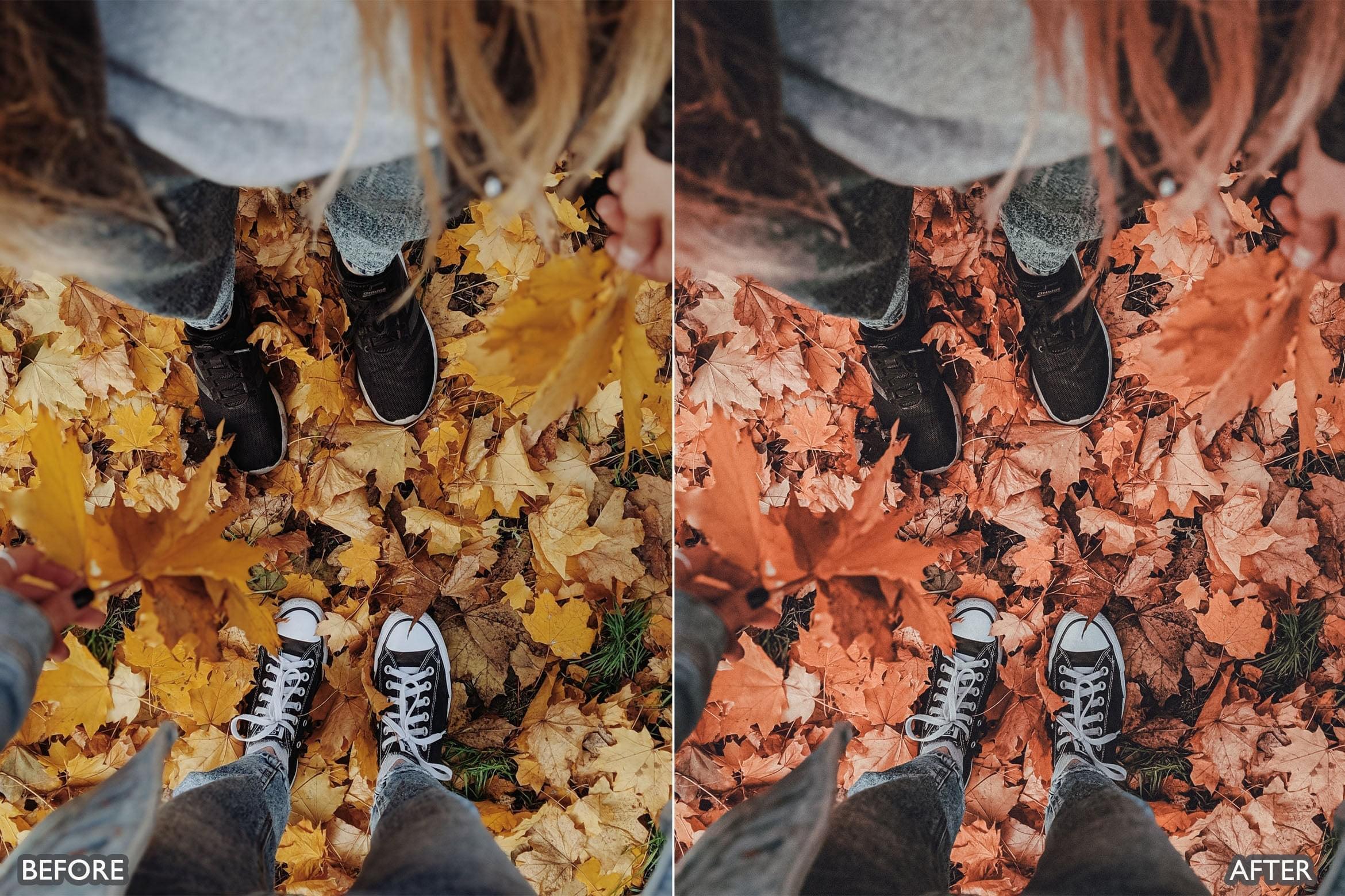 Autumn Fall Vibrant Lightroom Presets - adobe lightroom presets, Blogger presets, Cinematic Presets, cream presets, Fall Presets, instagram presets, lightroom presets, Moody Green presets, Portrait presets, presets before and after, professional lightroom presets - aaapresets.com