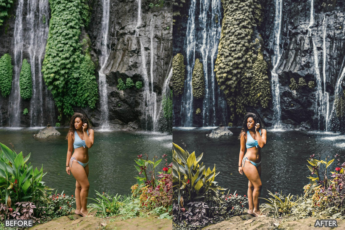 Bali Moody Green Lightroom Presets - adobe lightroom presets, Blogger presets, Cinematic Presets, instagram presets, lightroom presets, moody presets, Portrait presets, presets before and after, professional lightroom presets - aaapresets.com