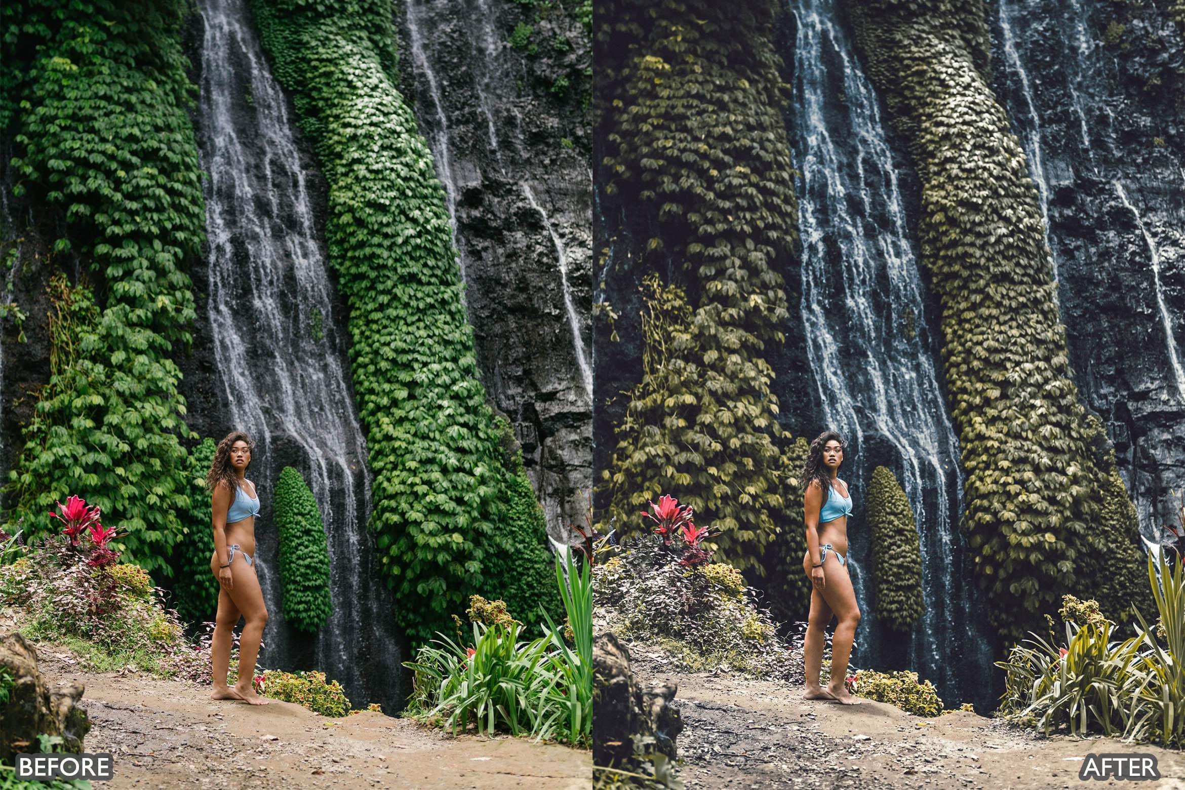 Bali Moody Green Lightroom Presets - adobe lightroom presets, Blogger presets, Cinematic Presets, instagram presets, lightroom presets, moody presets, Portrait presets, presets before and after, professional lightroom presets - aaapresets.com