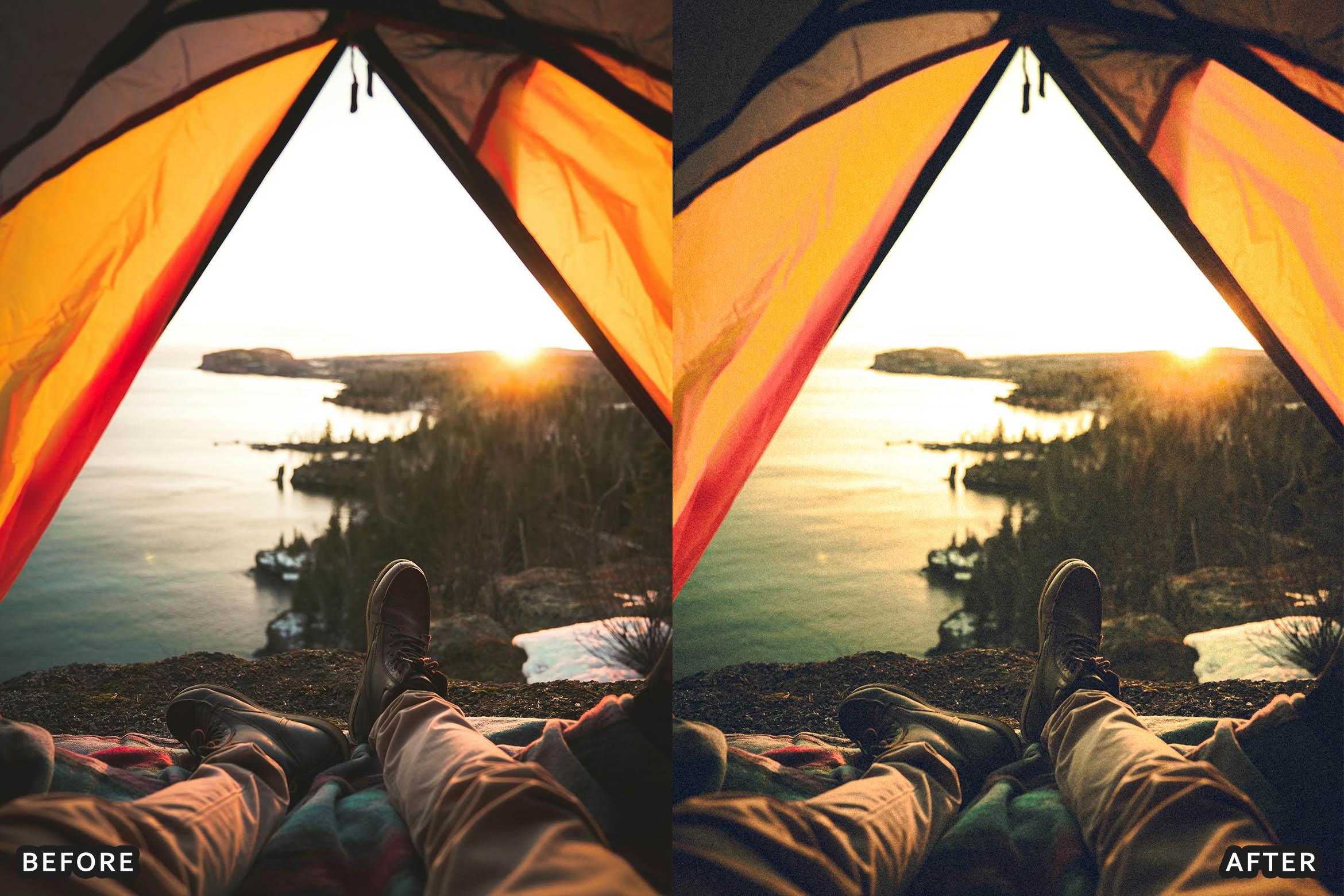 Cinematic Camping Adventure Lightroom Presets