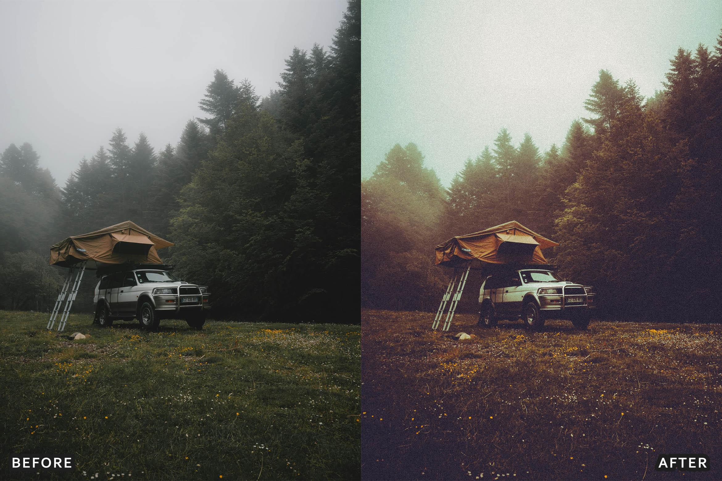 Cinematic Camping Adventure Lightroom Presets