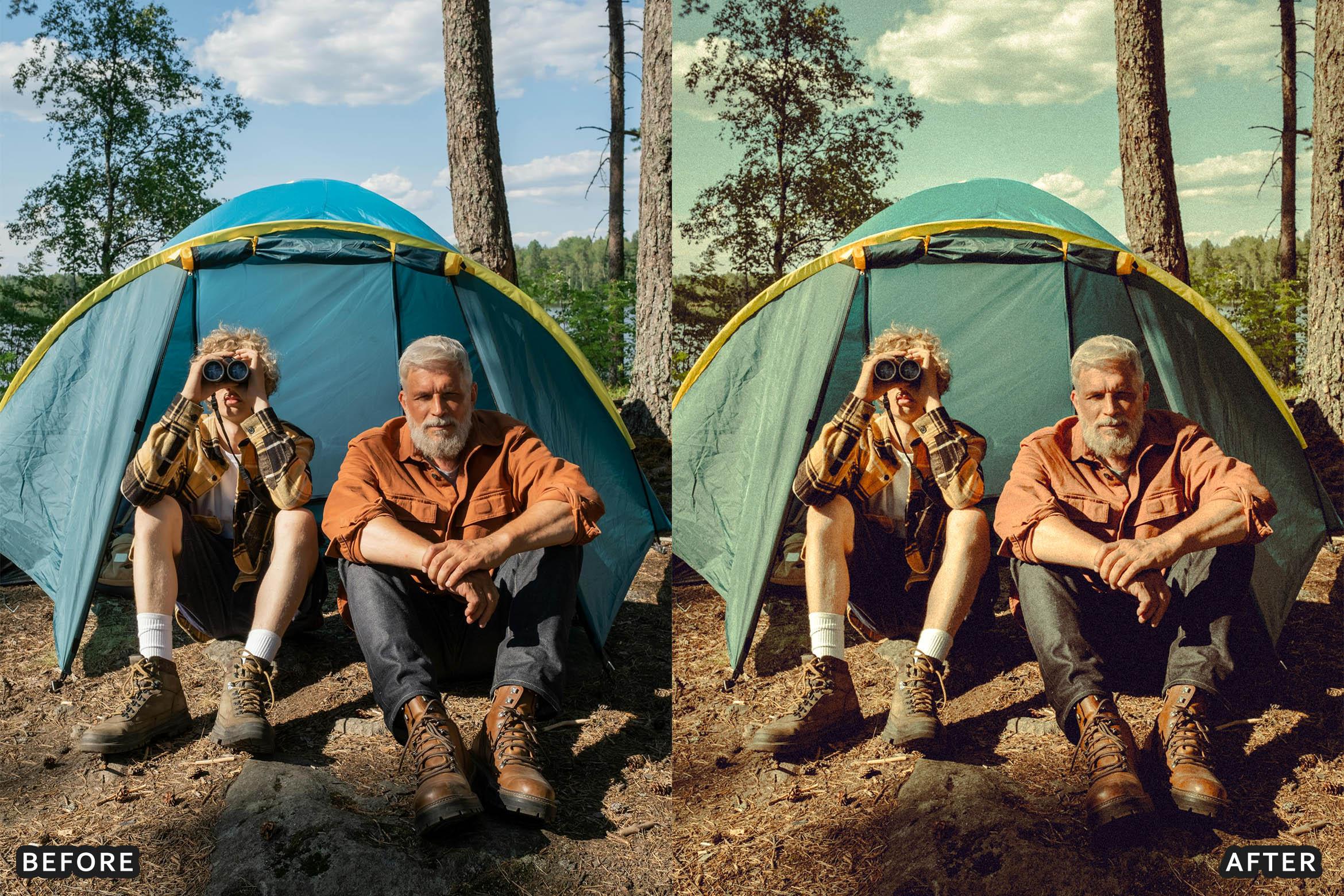 Cinematic Camping Adventure Lightroom Presets