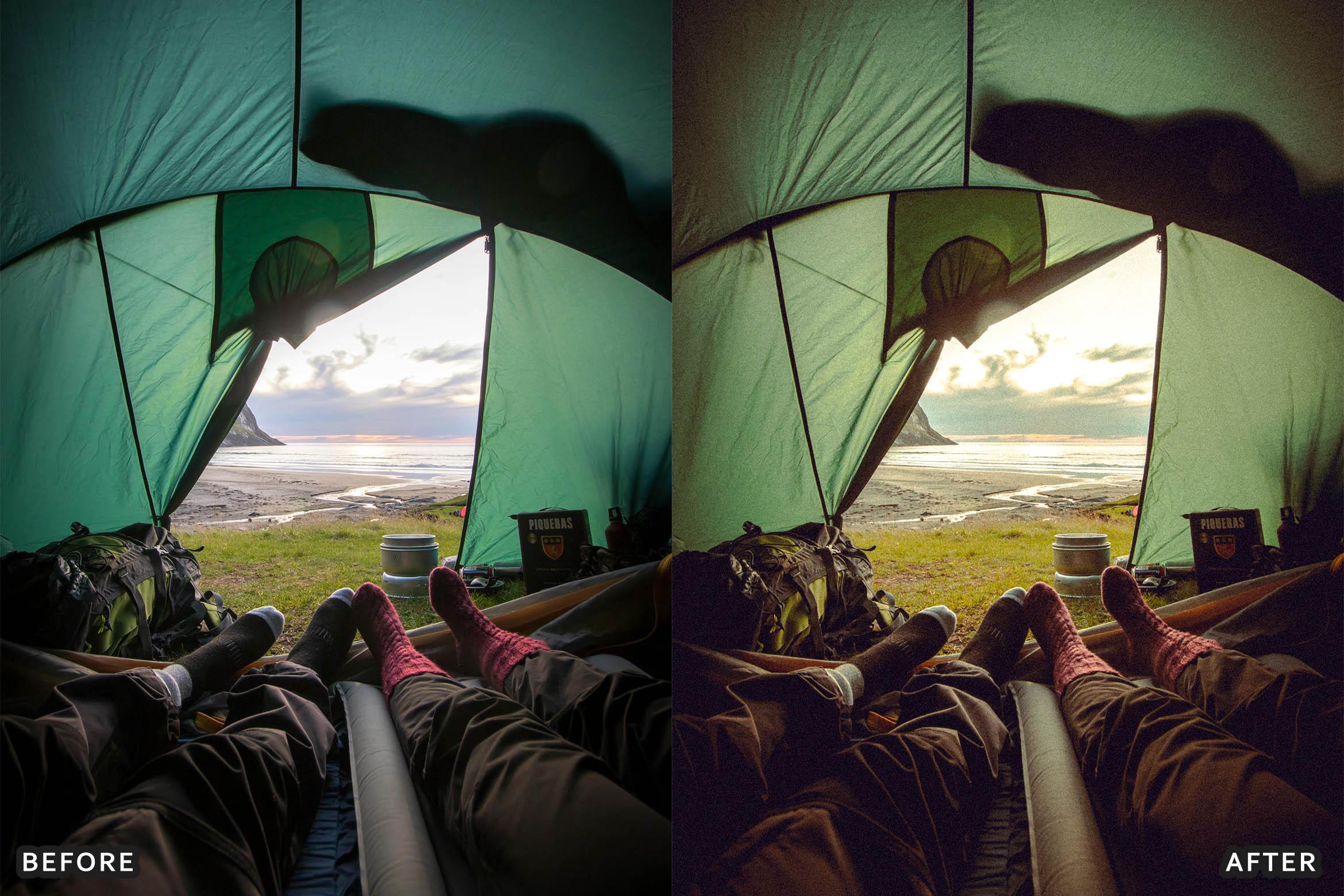 Cinematic Camping Adventure Lightroom Presets