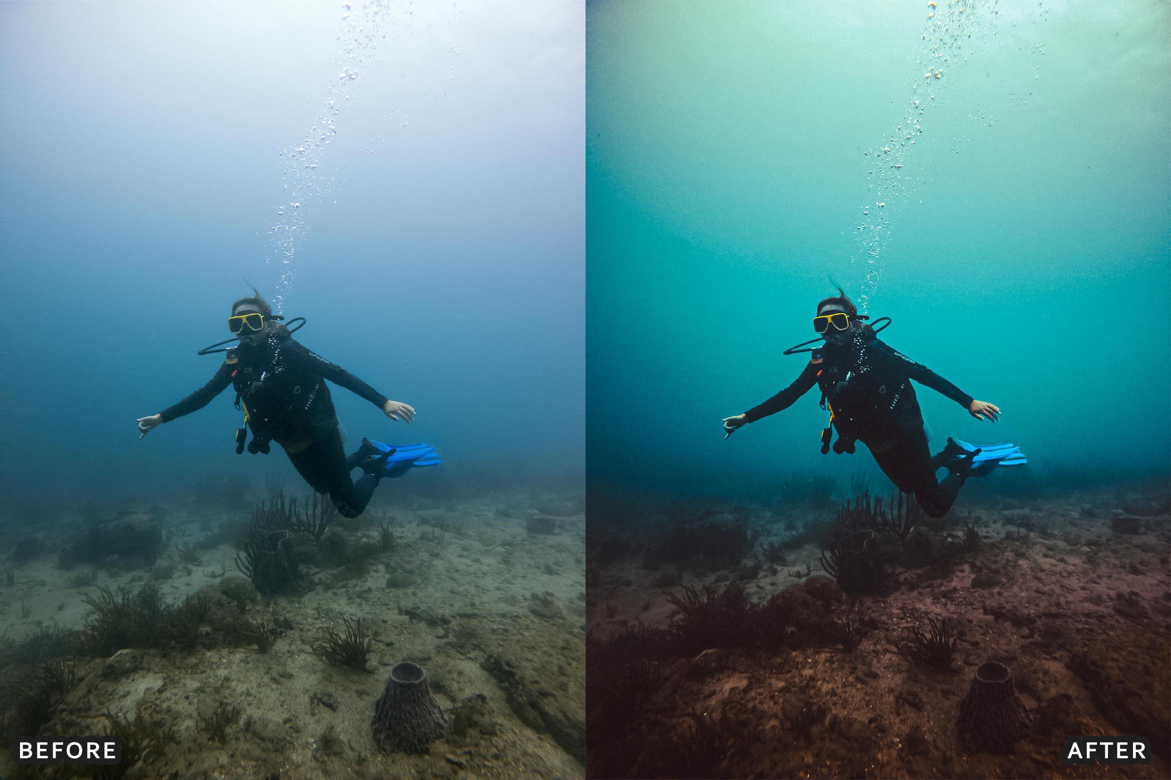 Cinematic Underwater Lightroom Presets Pack - Lightroom Presets - by AAA Presets