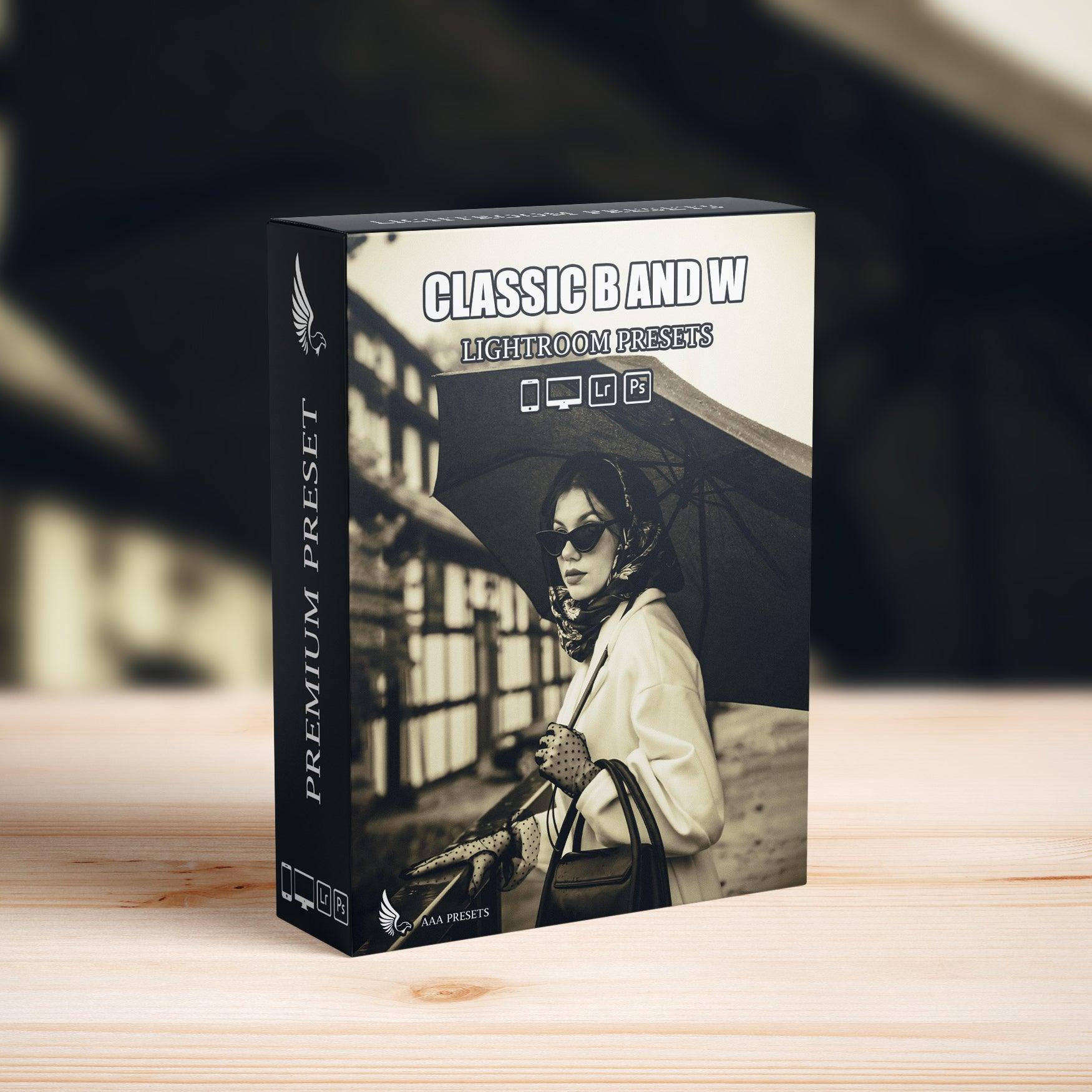 Classic Black and White Lightroom Presets - Lightroom Presets - by AAA Presets