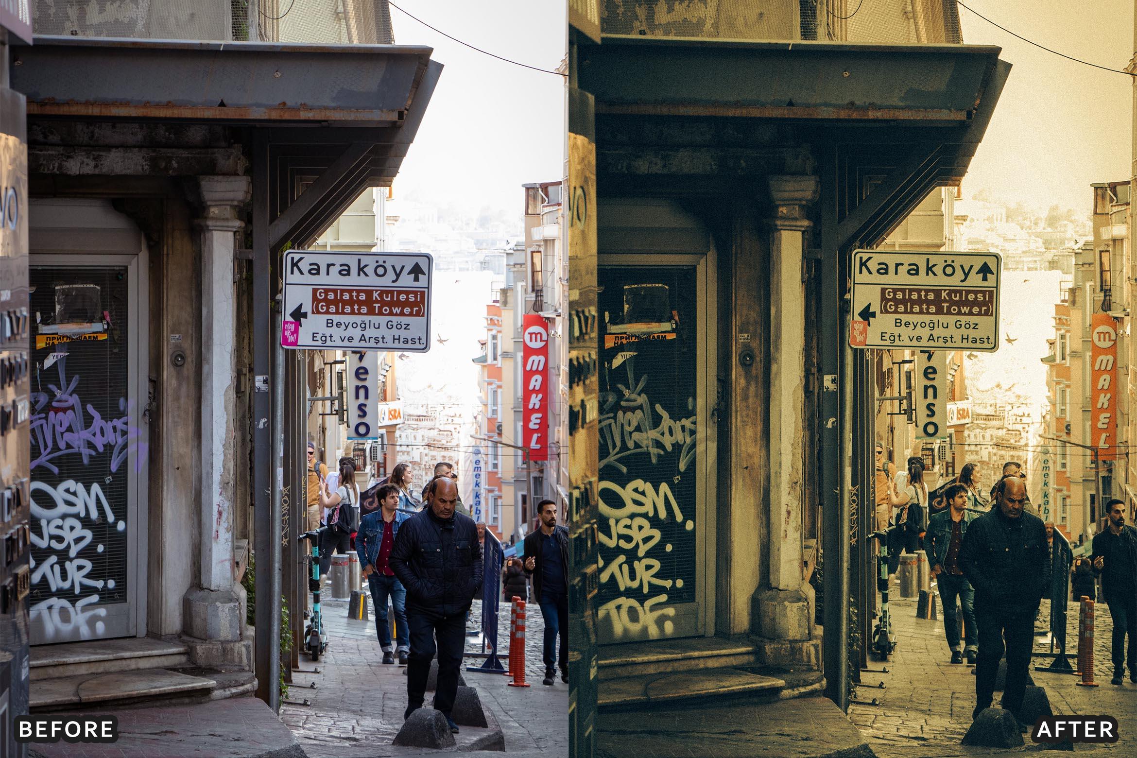 Dark and Moody Street Cinematic Film Look Presets - Lightroom Presets - by AAA Presets