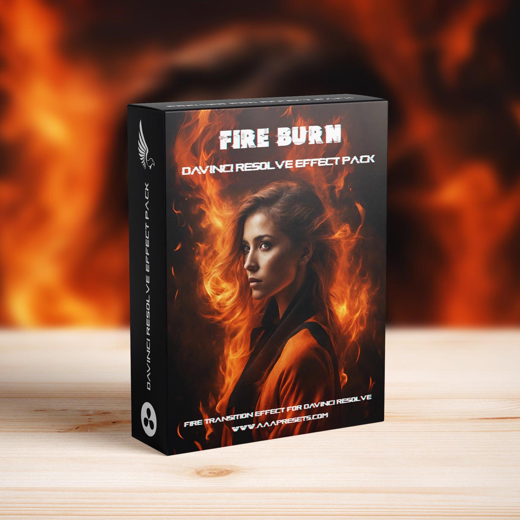 Fire Burn Transition for DaVinci Resolve - DaVinci Resolve Transitions, Film Burn Transitions, Film Leaks & Burn Transitions, Fire Burn Transition, video transitions pack - aaapresets.com