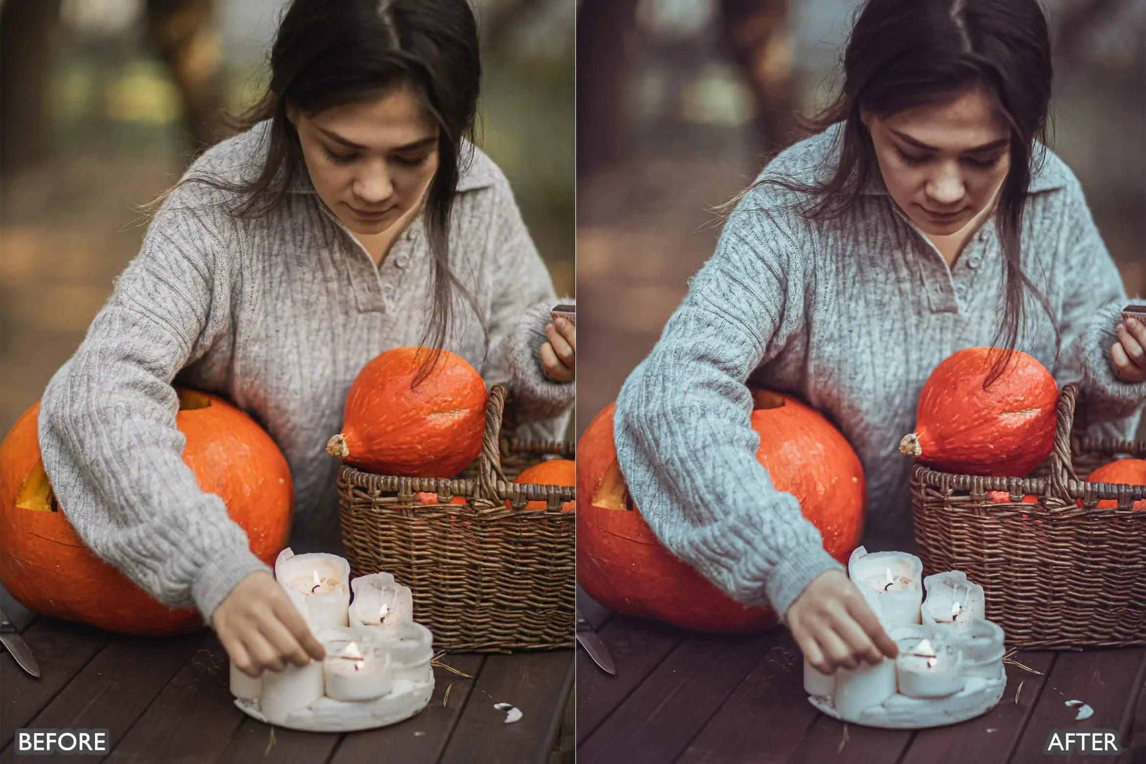 Halloween Autumn Fall Lightroom Presets - adobe lightroom presets, Blogger presets, brown presets, Cinematic Presets, cream presets, Fall Presets, instagram presets, lightroom presets, Minimalist presets, Portrait presets, presets before and after, professional lightroom presets - aaapresets.com