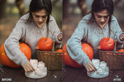 Halloween Autumn Fall Lightroom Presets - adobe lightroom presets, Blogger presets, brown presets, Cinematic Presets, cream presets, Fall Presets, instagram presets, lightroom presets, Minimalist presets, Portrait presets, presets before and after, professional lightroom presets - aaapresets.com