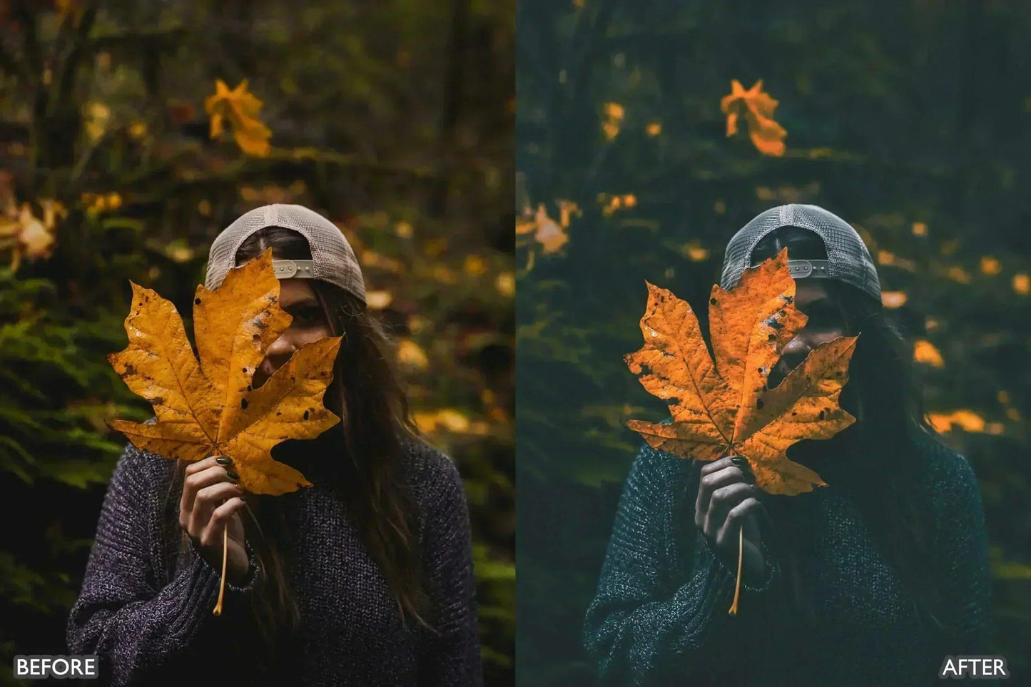 Moody Dark Green Lightroom Presets - adobe lightroom presets, Blogger presets, Cinematic Presets, instagram presets, lightroom presets, Moody Green presets, moody presets, Portrait presets, presets before and after, professional lightroom presets - aaapresets.com