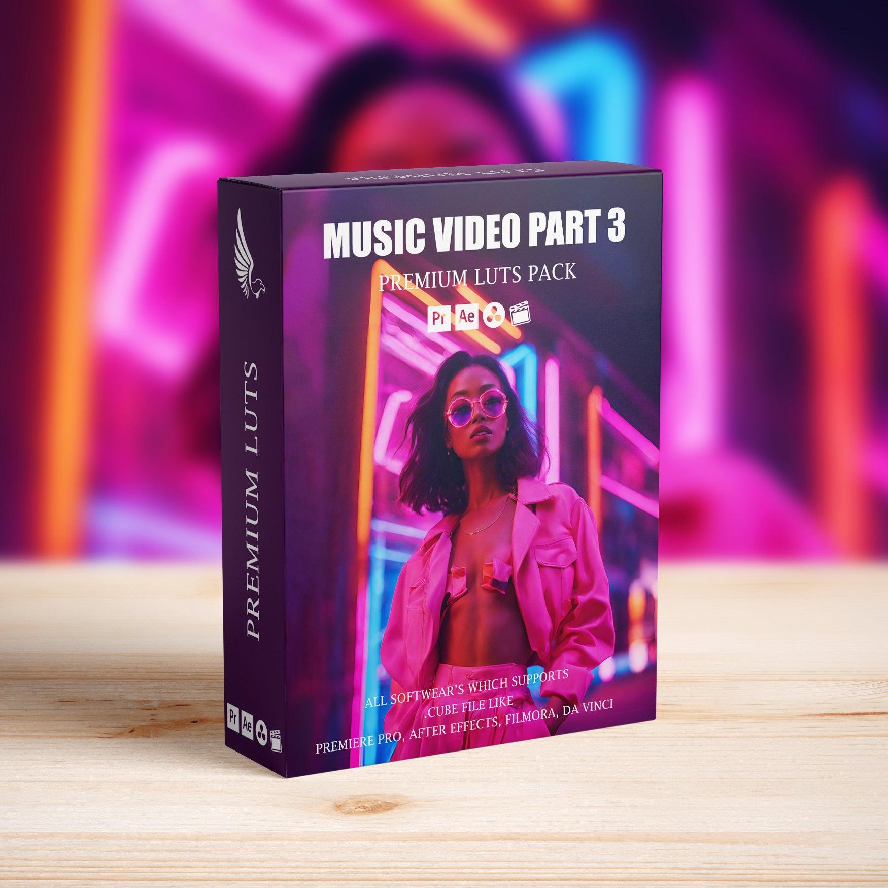 Music Video Color Grading Cinematic LUTS Pack - Part 3 - Music Video LUTs Bundle Part - by AAA Presets