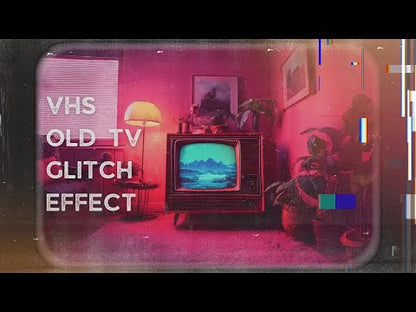 VHS Old TV Glitch Effect Transitions for Premiere Pro