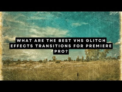 VHS Glitch Effects Transitions for Premiere Pro