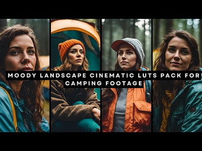 Moody Landscape Cinematic LUTs Pack For Camping Footage