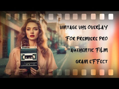 Vintage Old School VHS Overlay Effect - Classic Film Overlay for Premiere Pro