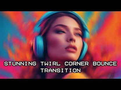 Twirl Corner Bounce Music Video Transition for Premiere Pro