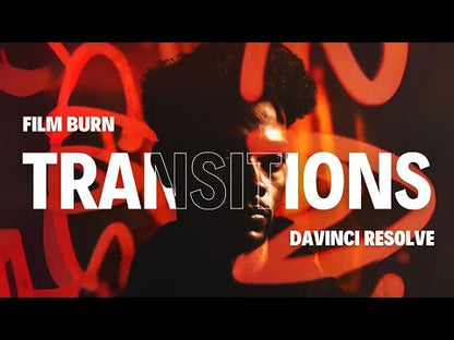 Glitch & Film Burn Transitions Pack for DaVinci Resolve