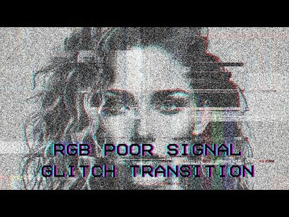 RGB Poor Signal Glitch Music Video Transition for Premiere Pro